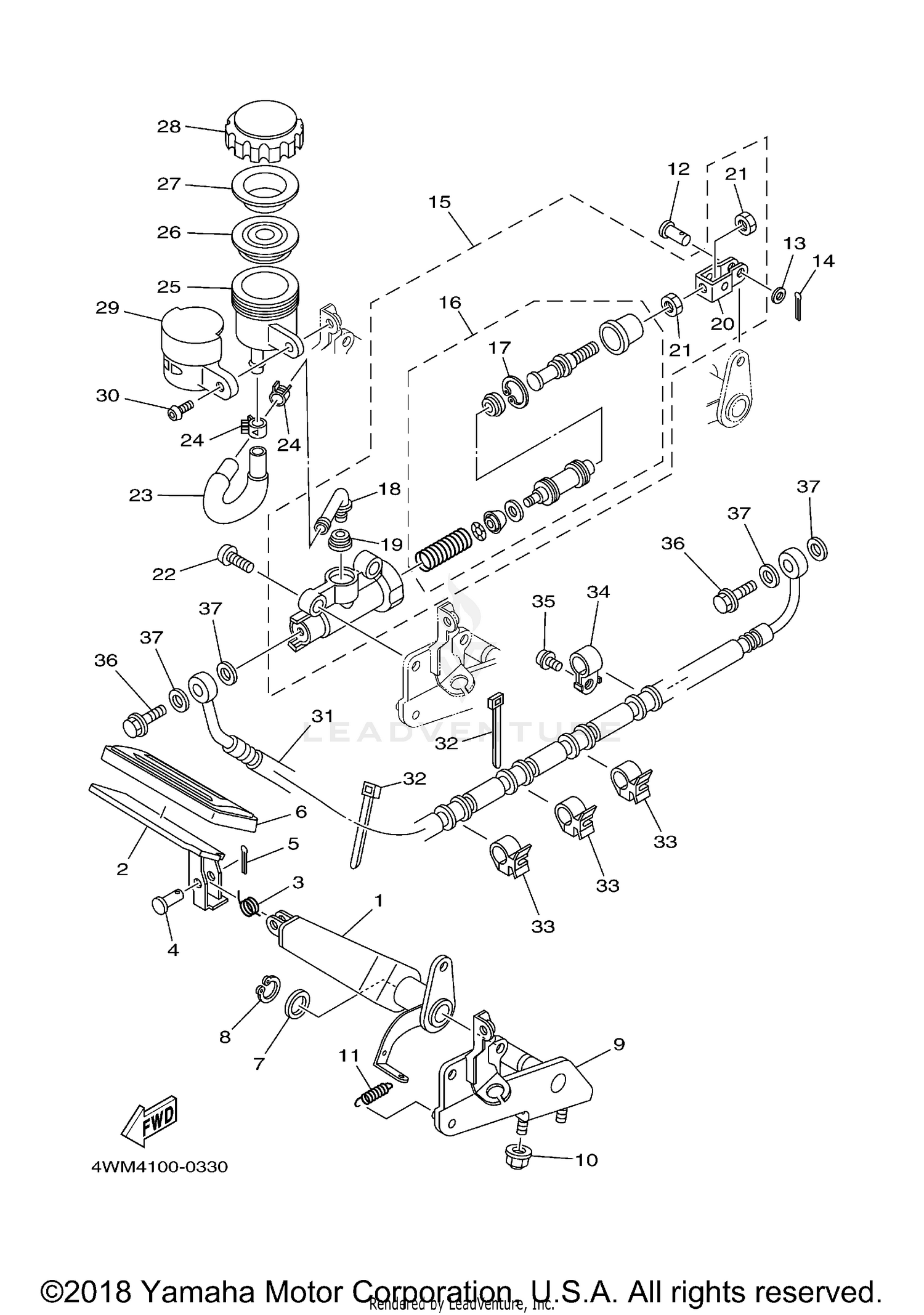 REAR MASTER CYLINDER