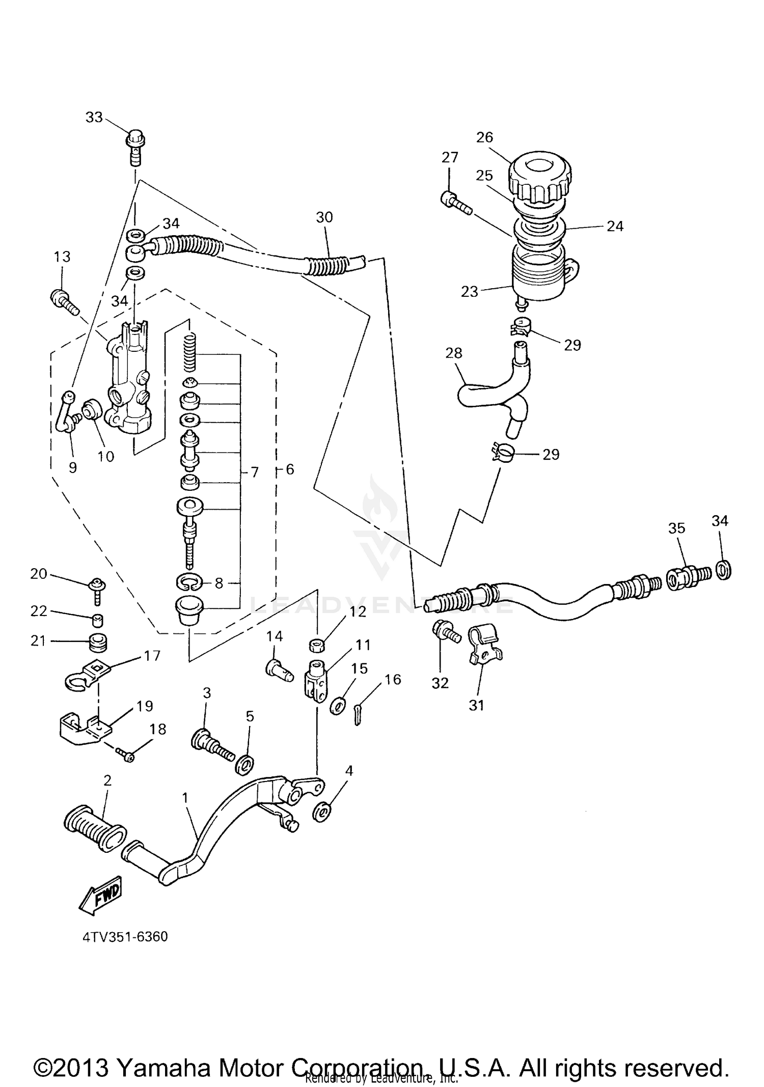 REAR MASTER CYLINDER