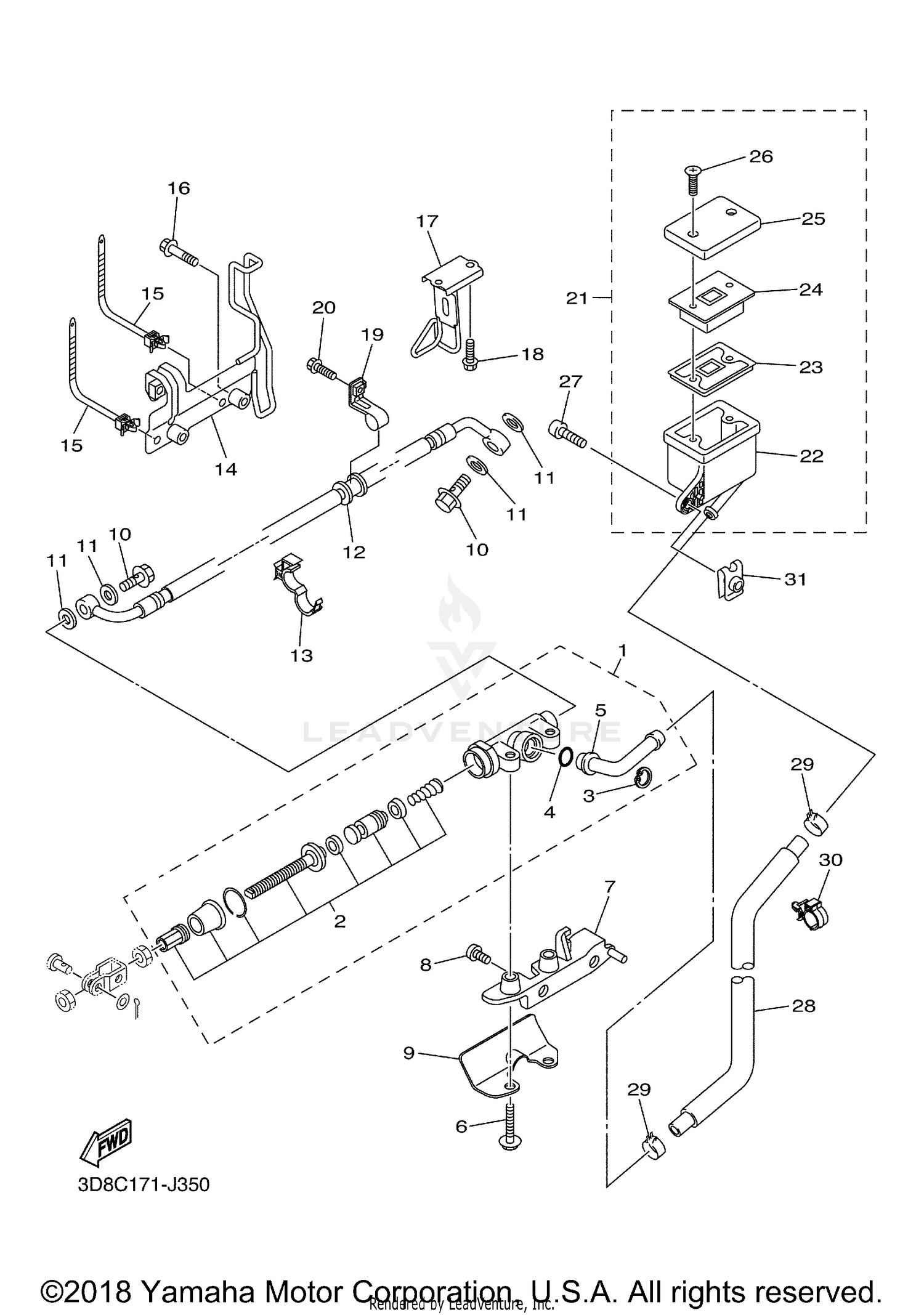 REAR MASTER CYLINDER