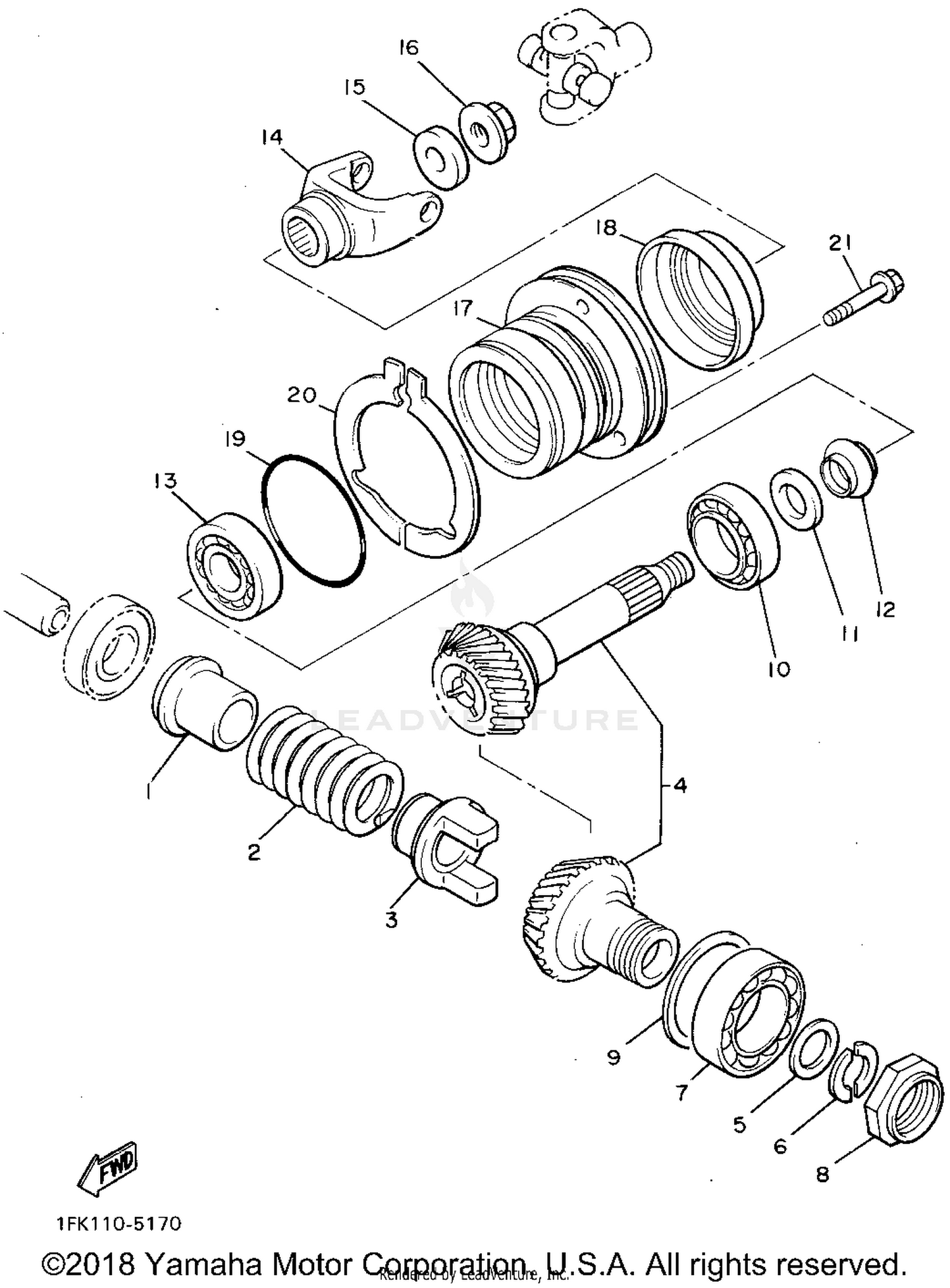 MIDDLE DRIVE GEAR