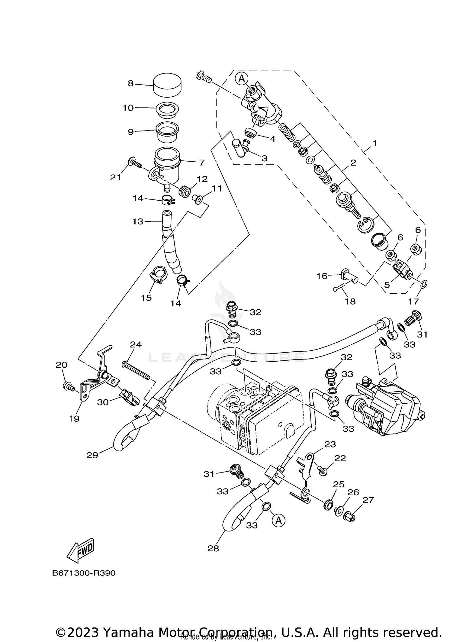 REAR MASTER CYLINDER