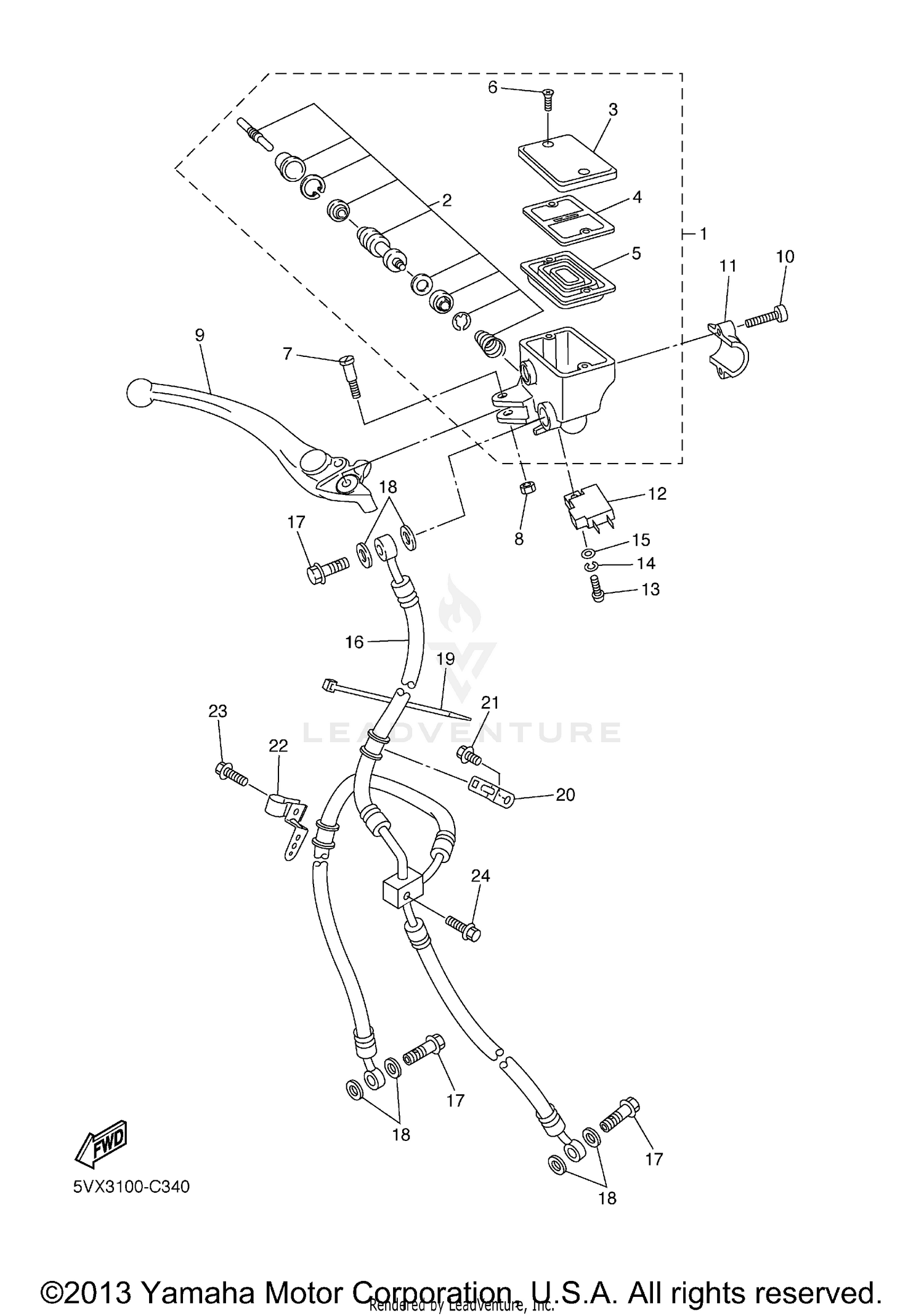 FRONT MASTER CYLINDER