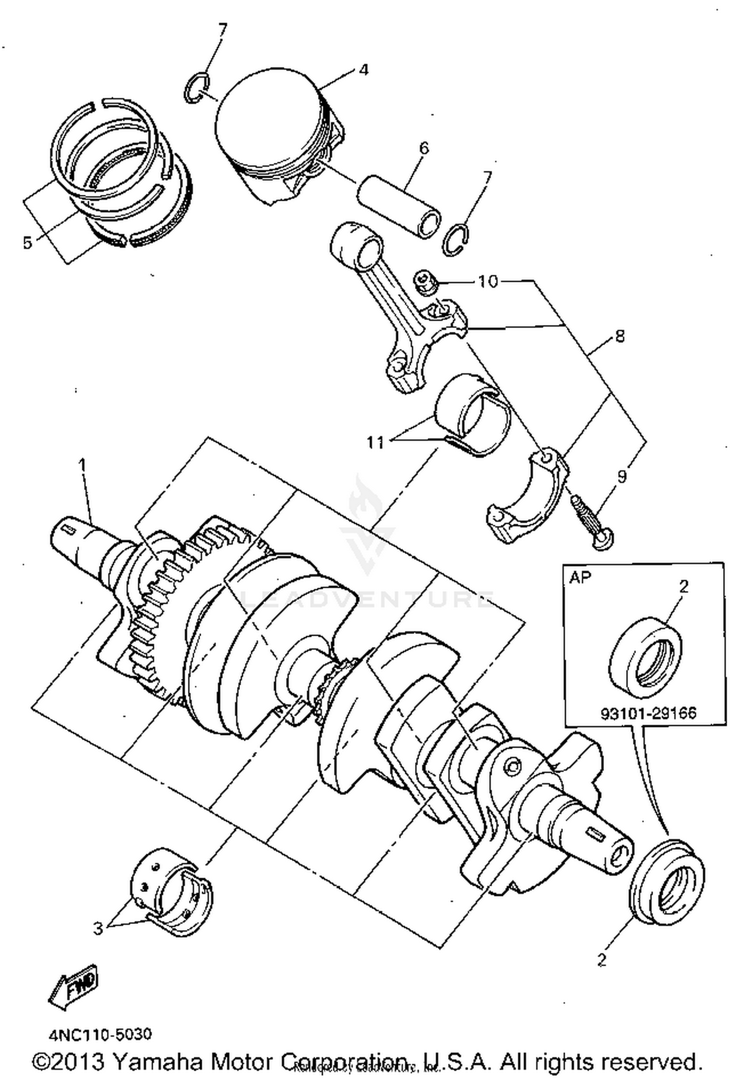 CRANKSHAFT PISTON