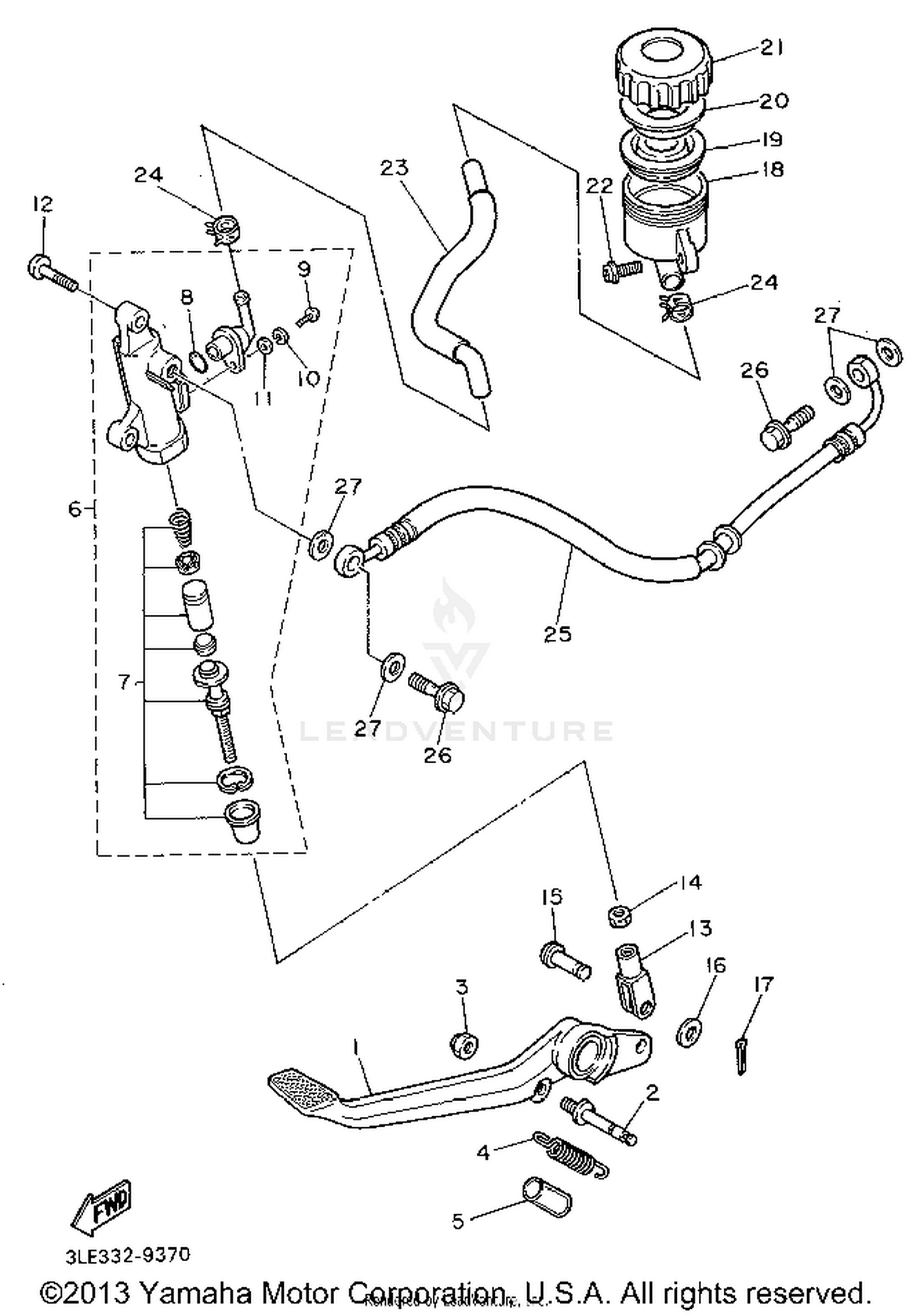 REAR MASTER CYLINDER