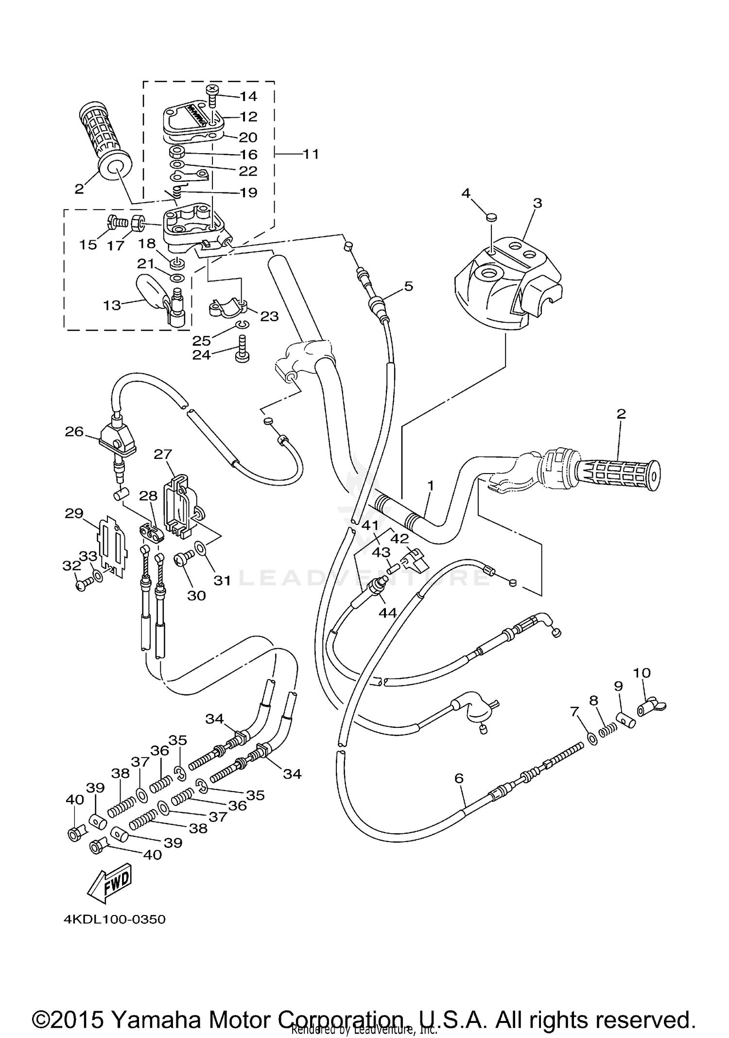 STEERING HANDLE CABLE