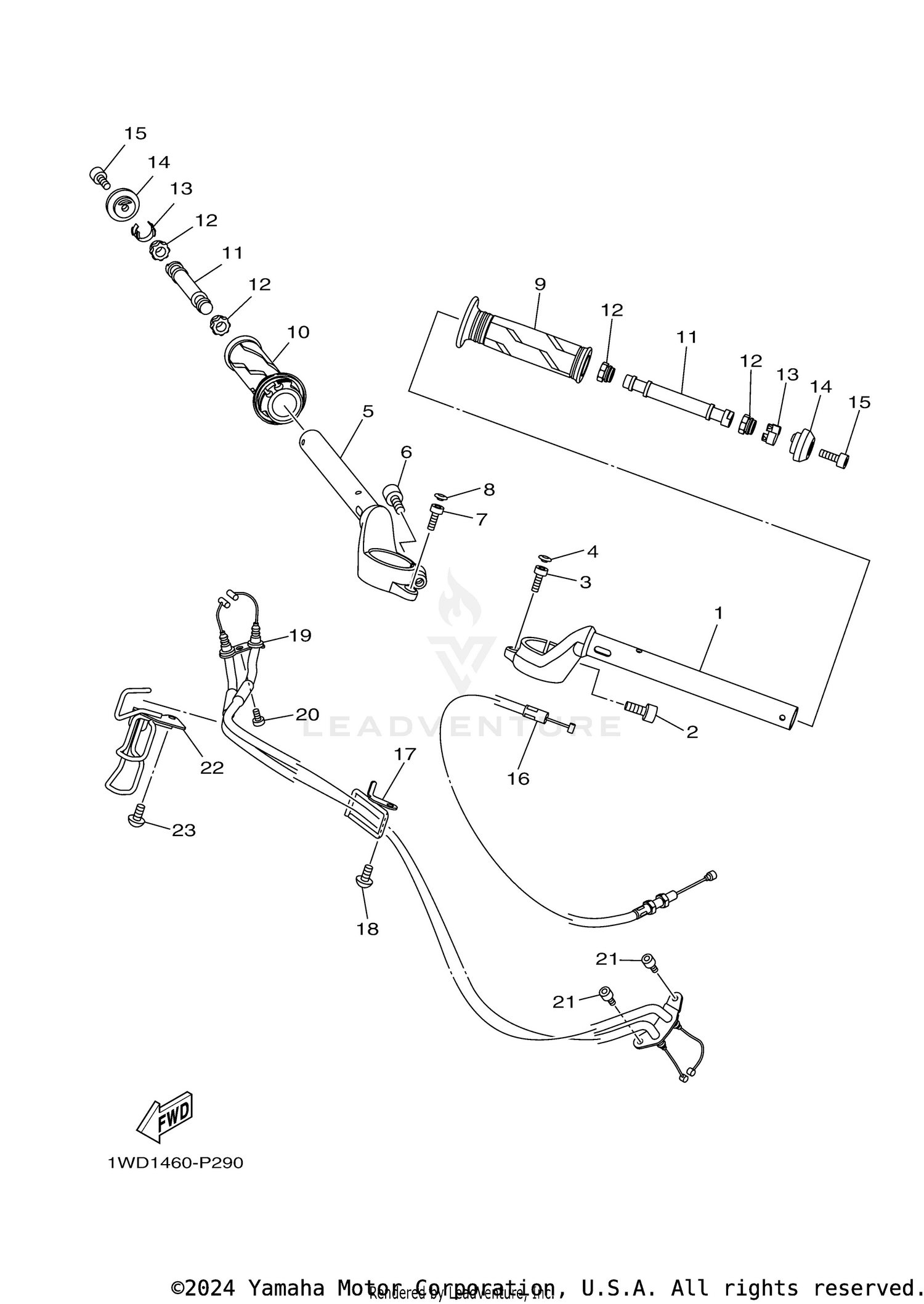 STEERING HANDLE CABLE
