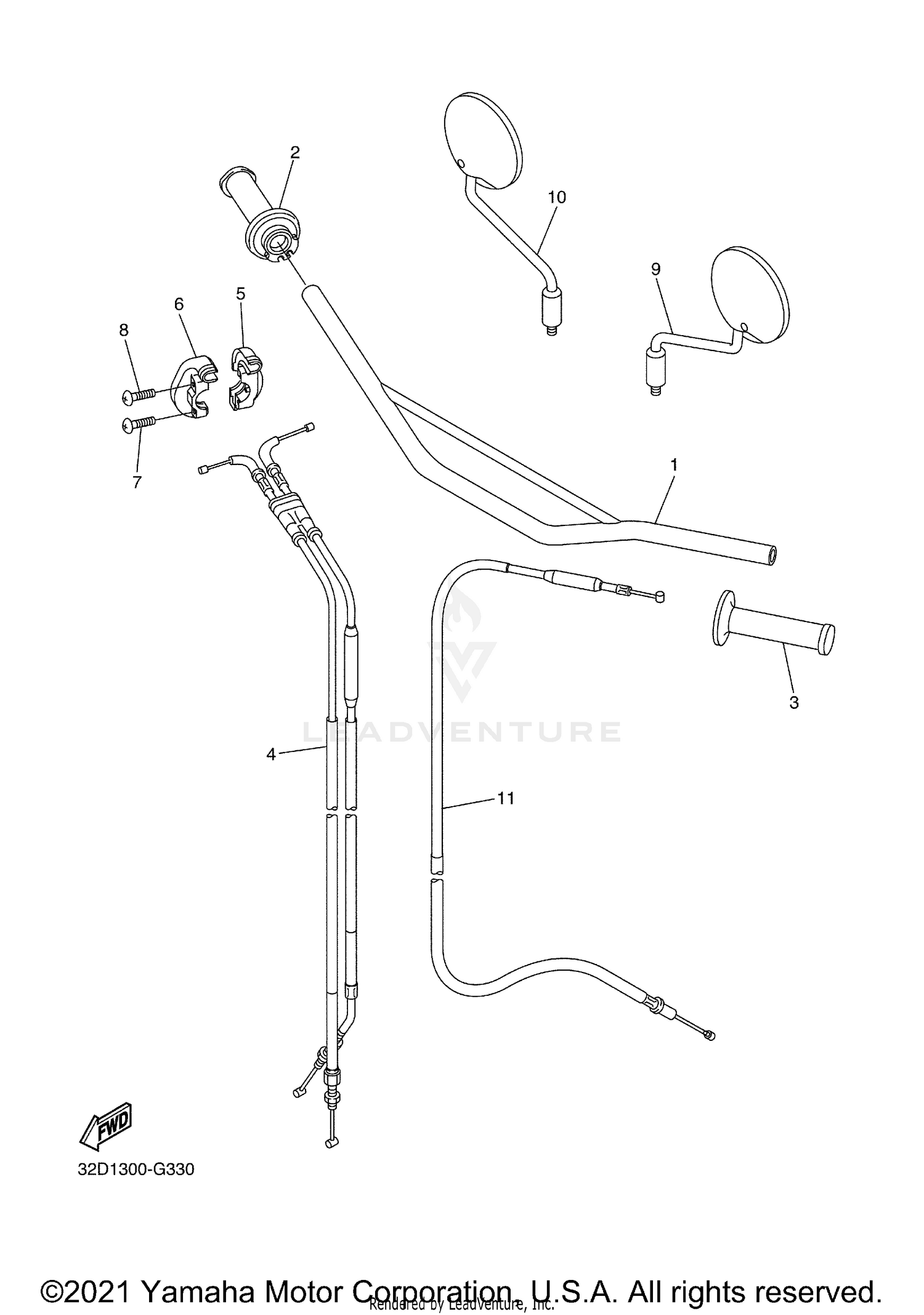 STEERING HANDLE CABLE