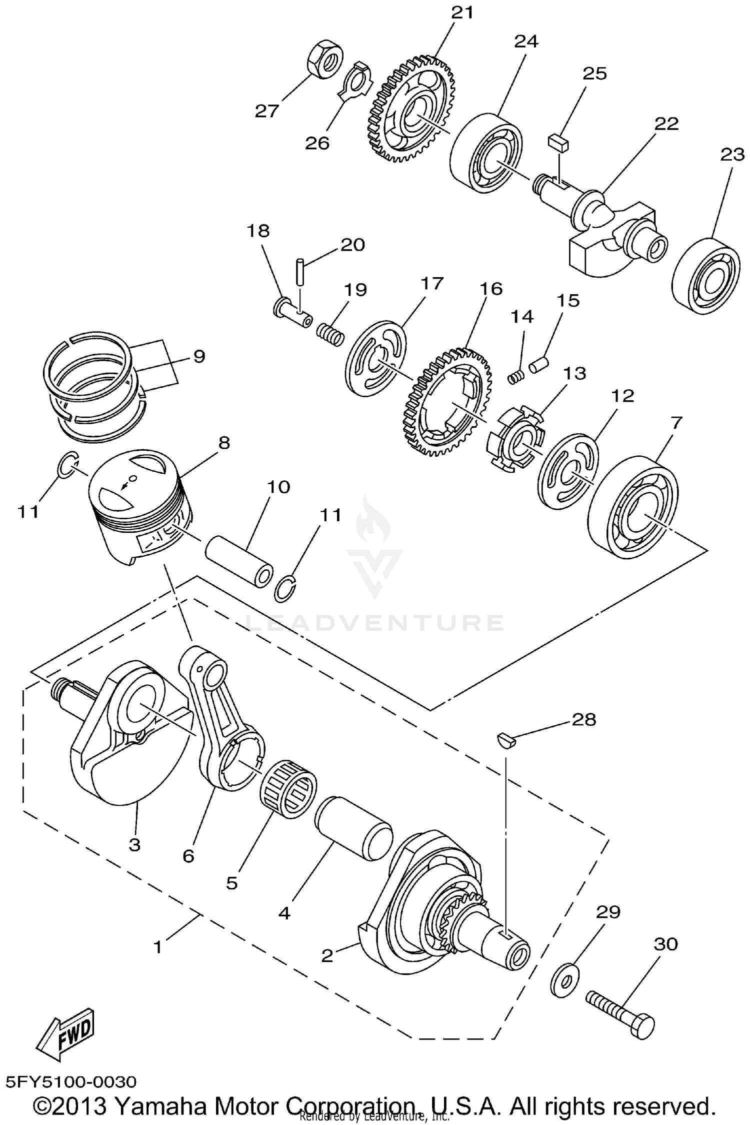 CRANKSHAFT PISTON