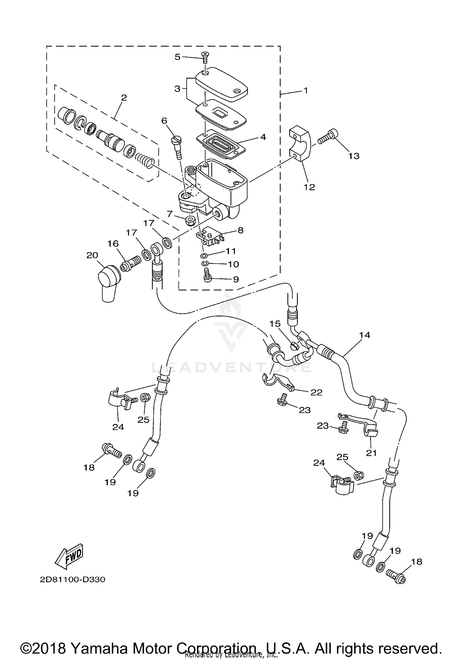 FRONT MASTER CYLINDER