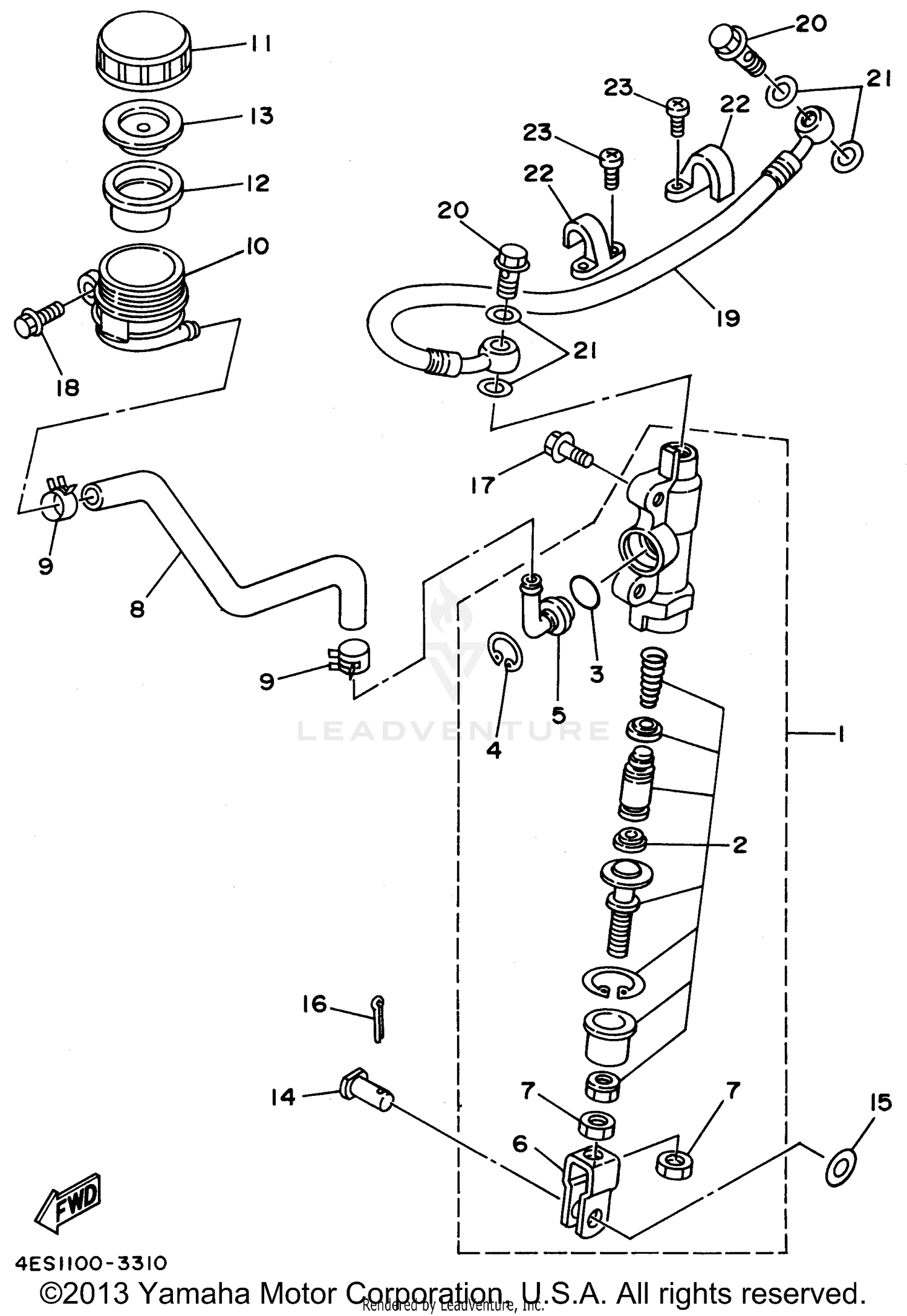 REAR MASTER CYLINDER
