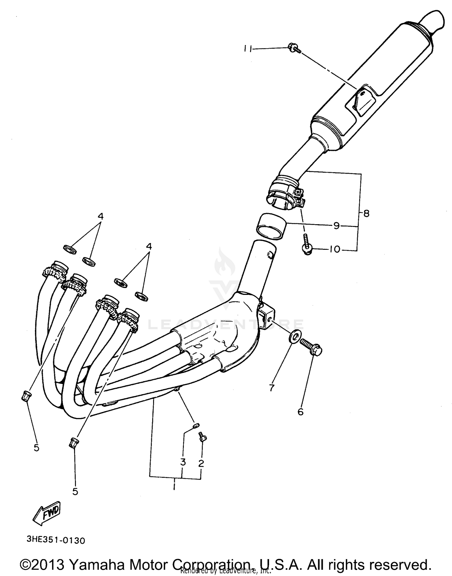 EXHAUST 1 NON CALIFORNIA