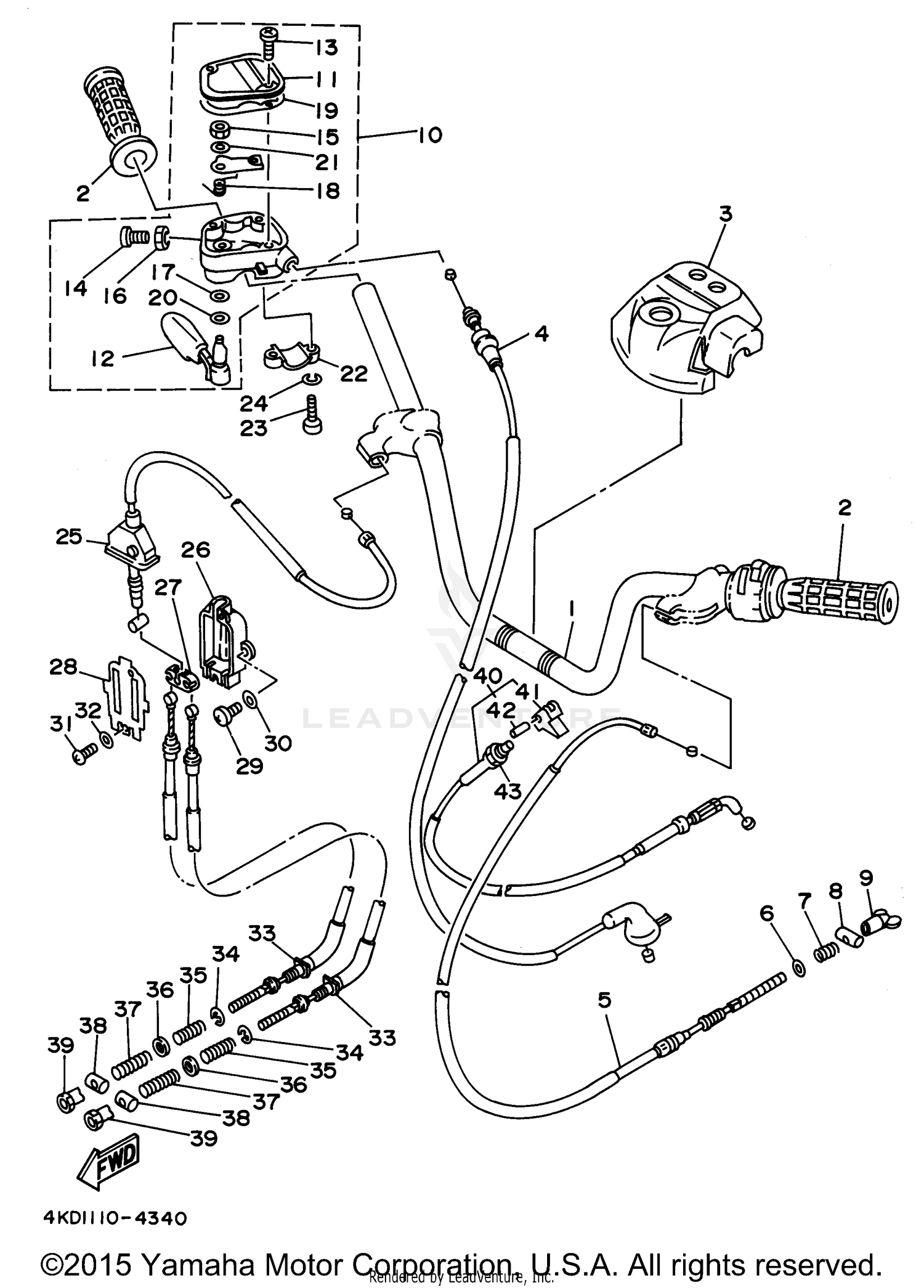 STEERING HANDLE - CABLE