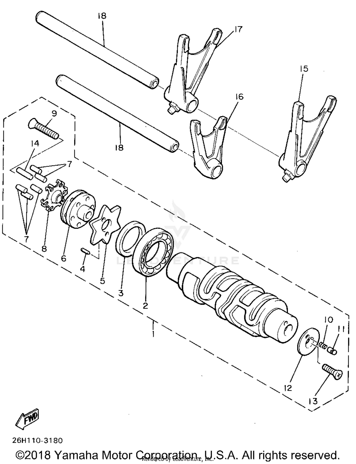 SHIFT CAM SHIFT FORK