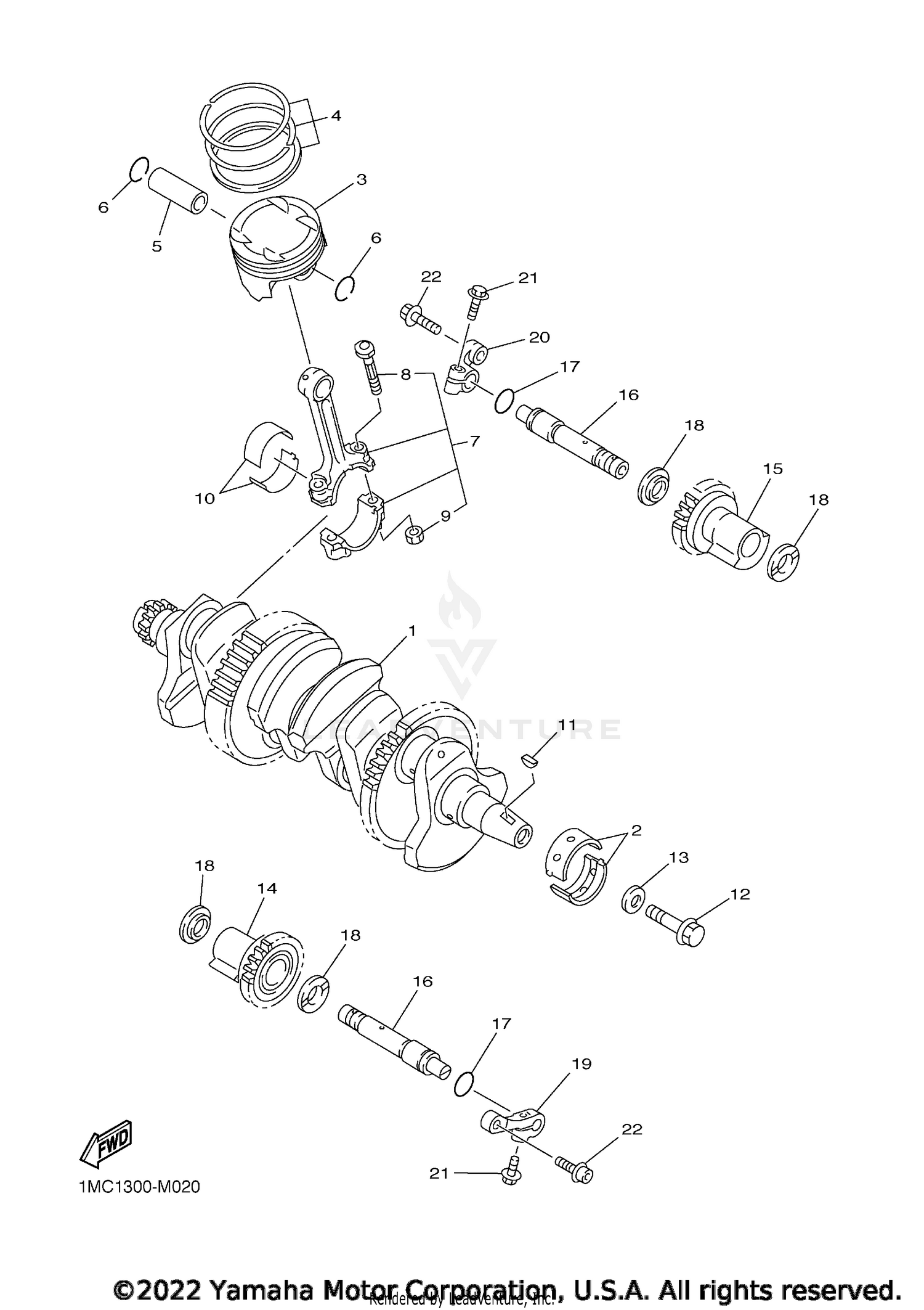CRANKSHAFT PISTON