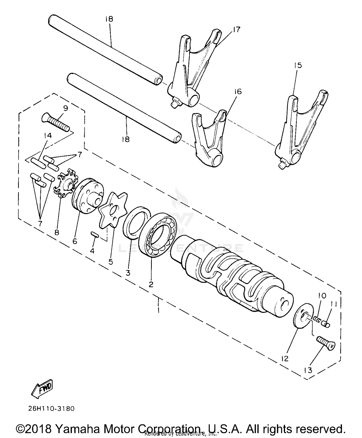 SHIFT CAM SHIFT FORK