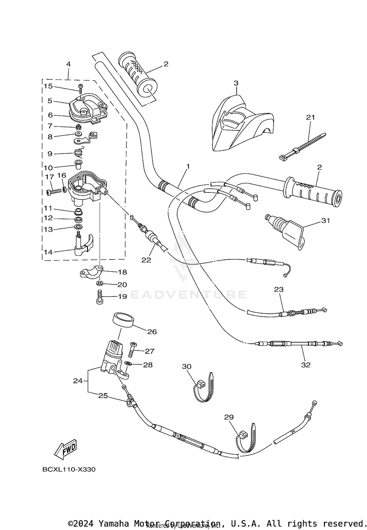 STEERING HANDLE & CABLE