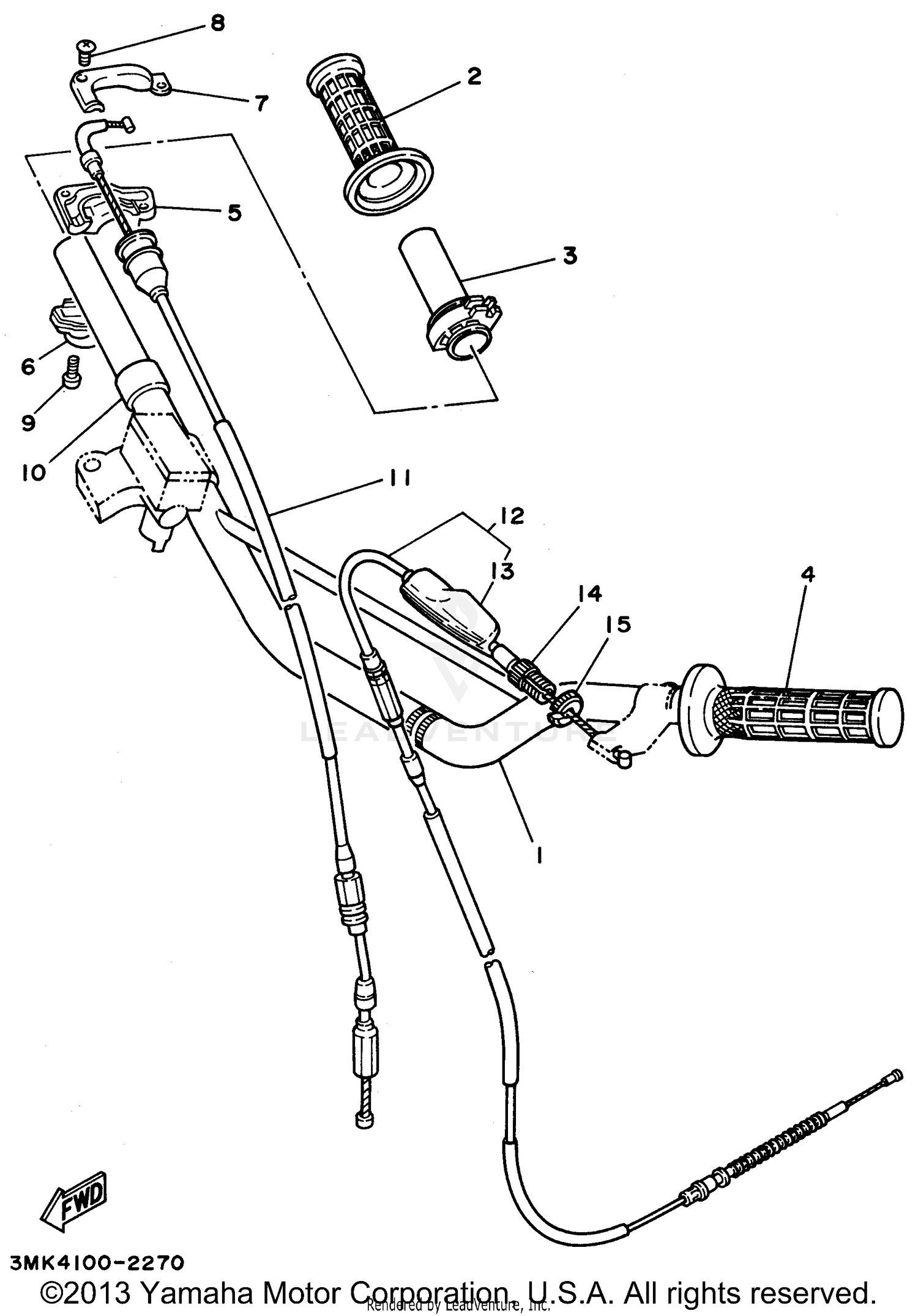 STEERING HANDLE - CABLE
