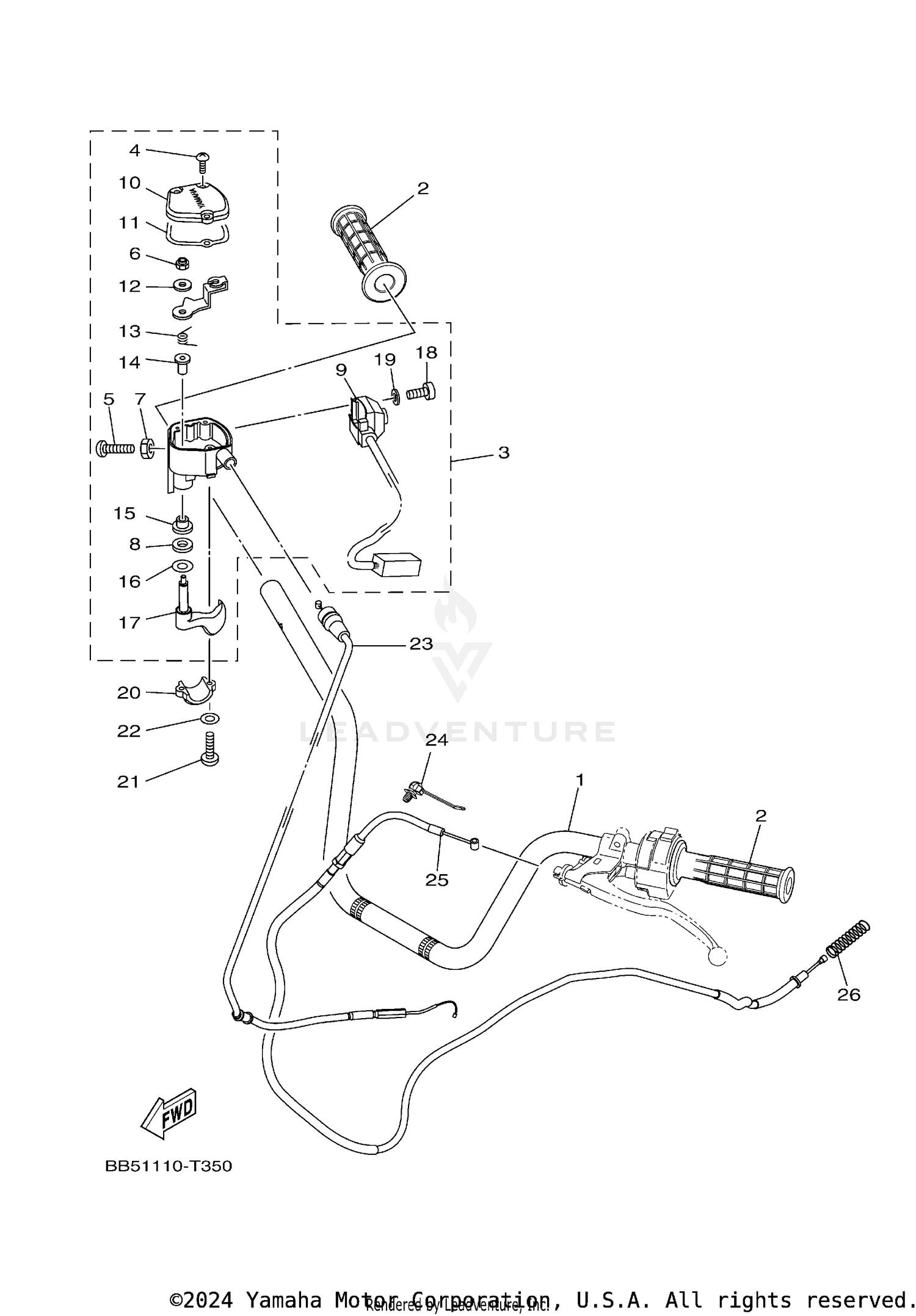 STEERING HANDLE CABLE