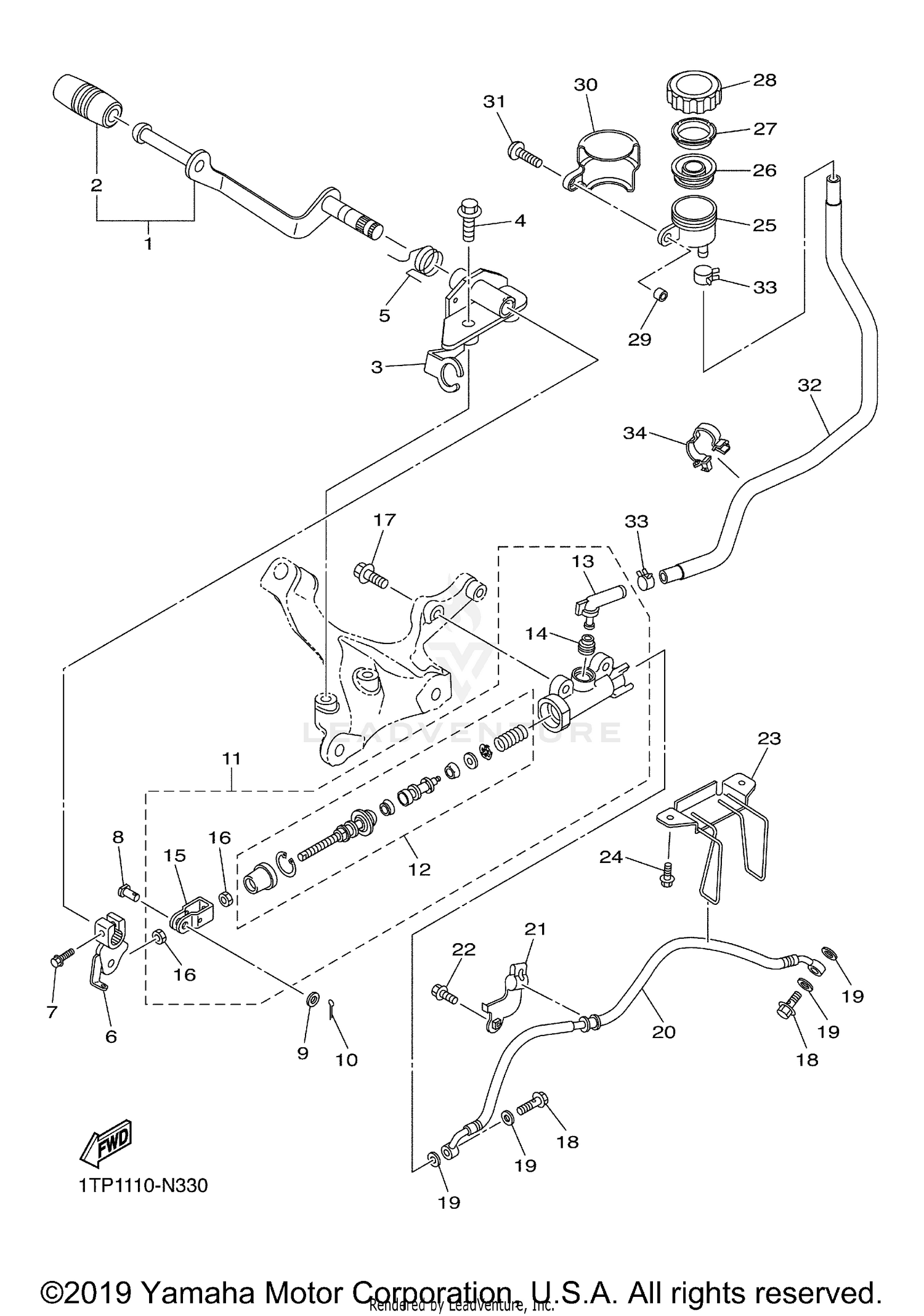 REAR MASTER CYLINDER