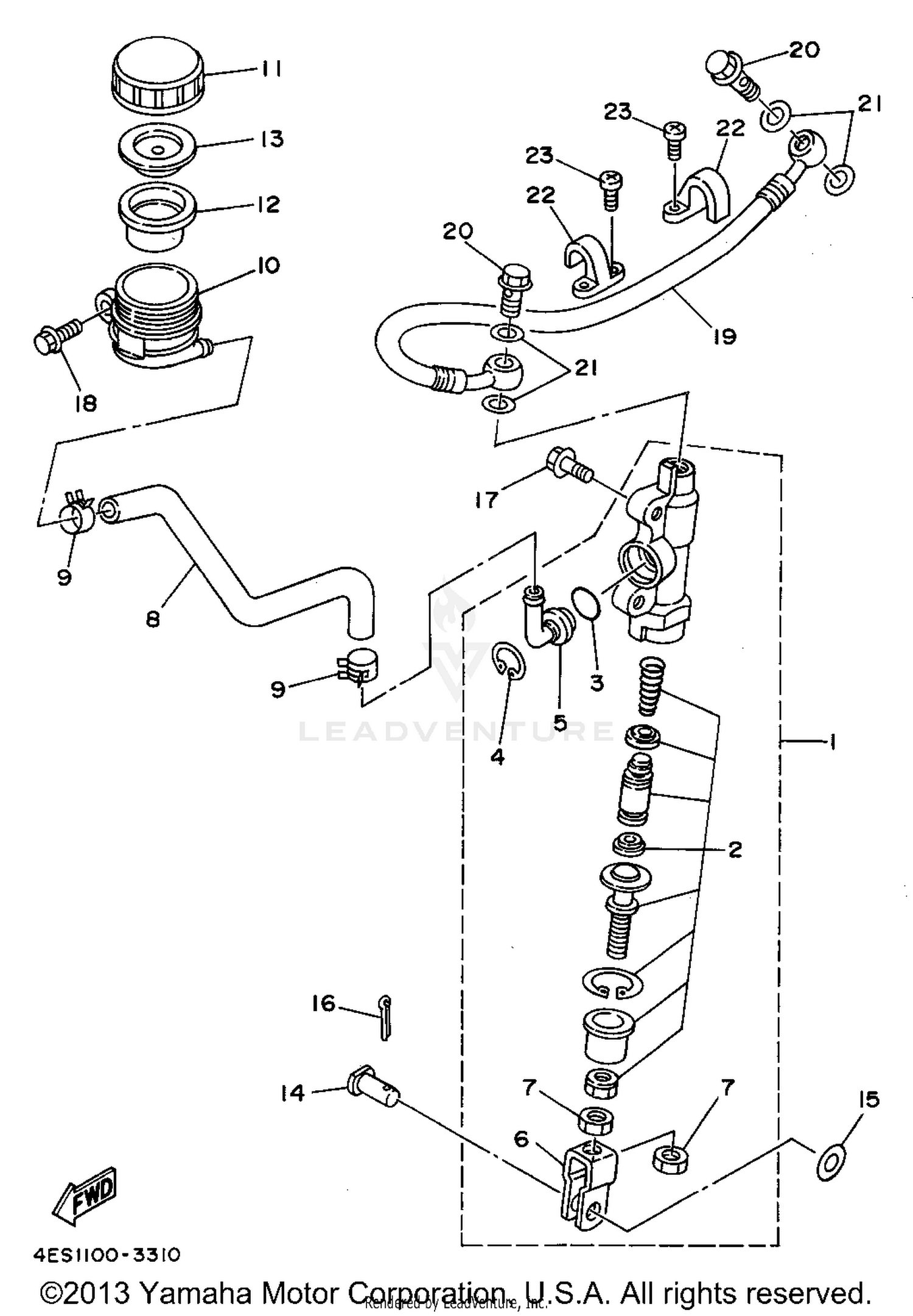 REAR MASTER CYLINDER