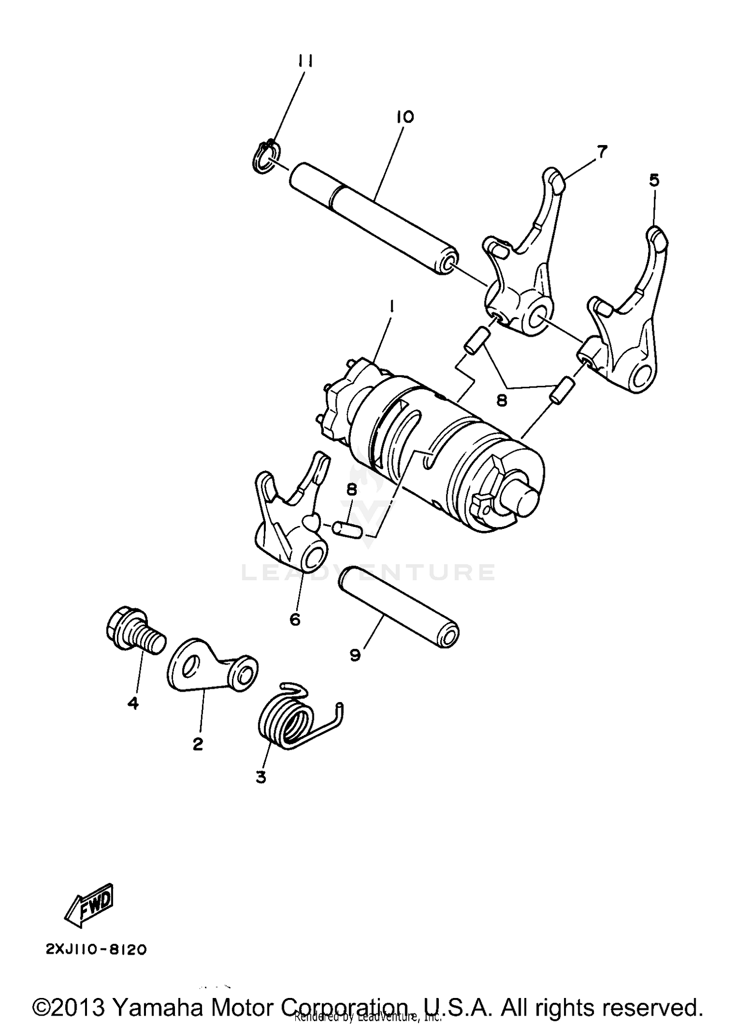 SHIFT CAM SHIFT FORK