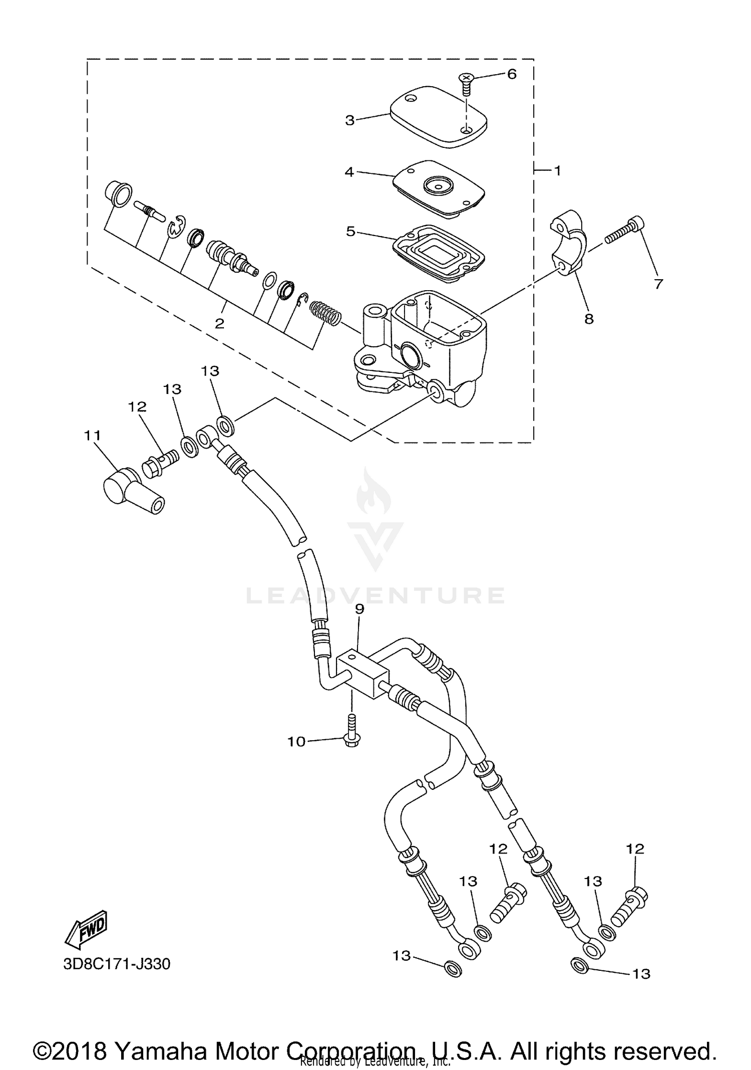 FRONT MASTER CYLINDER
