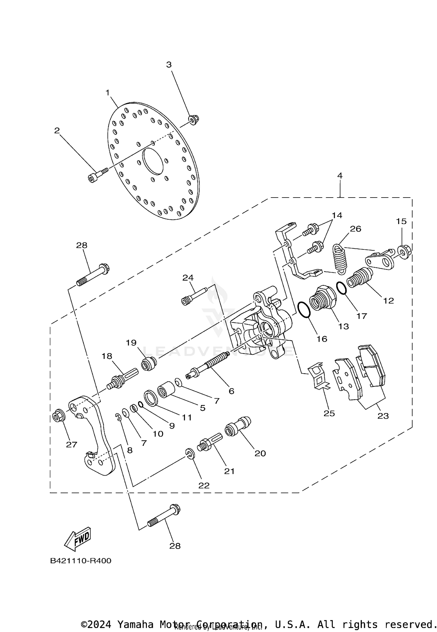 REAR BRAKE CALIPER 2