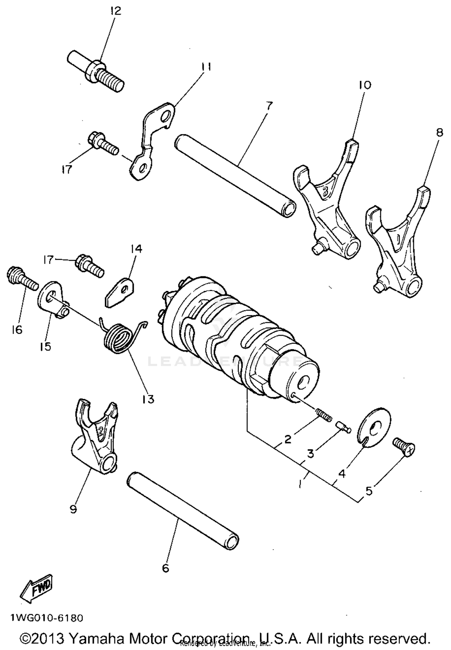 SHIFT CAM SHIFT FORK