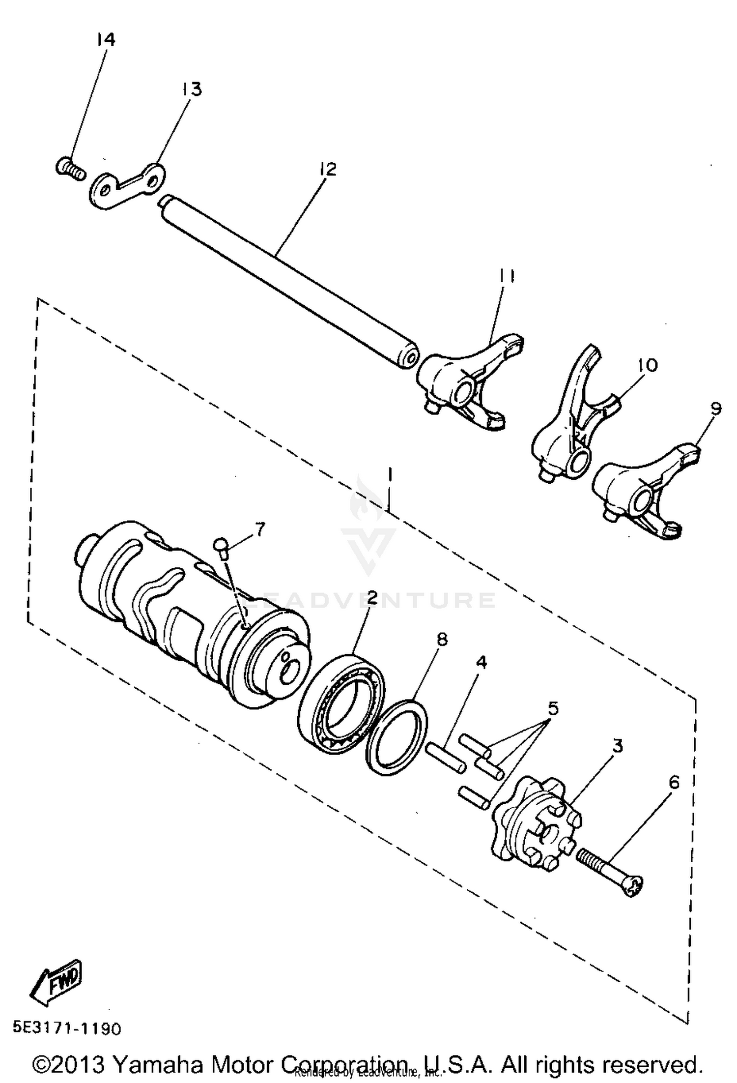 SHIFT CAM SHIFT FORK