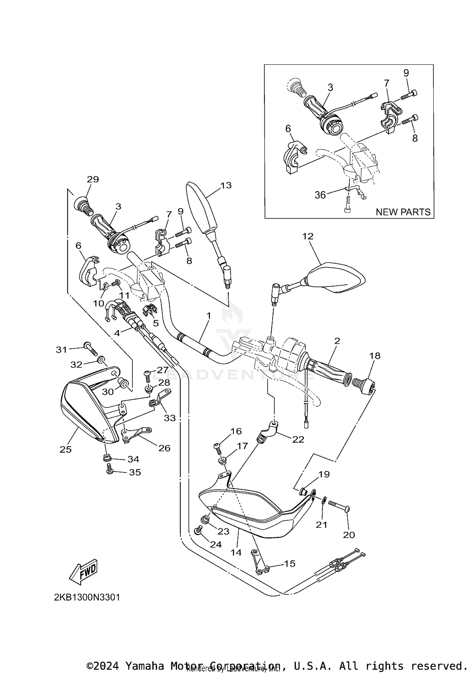 STEERING HANDLE CABLE