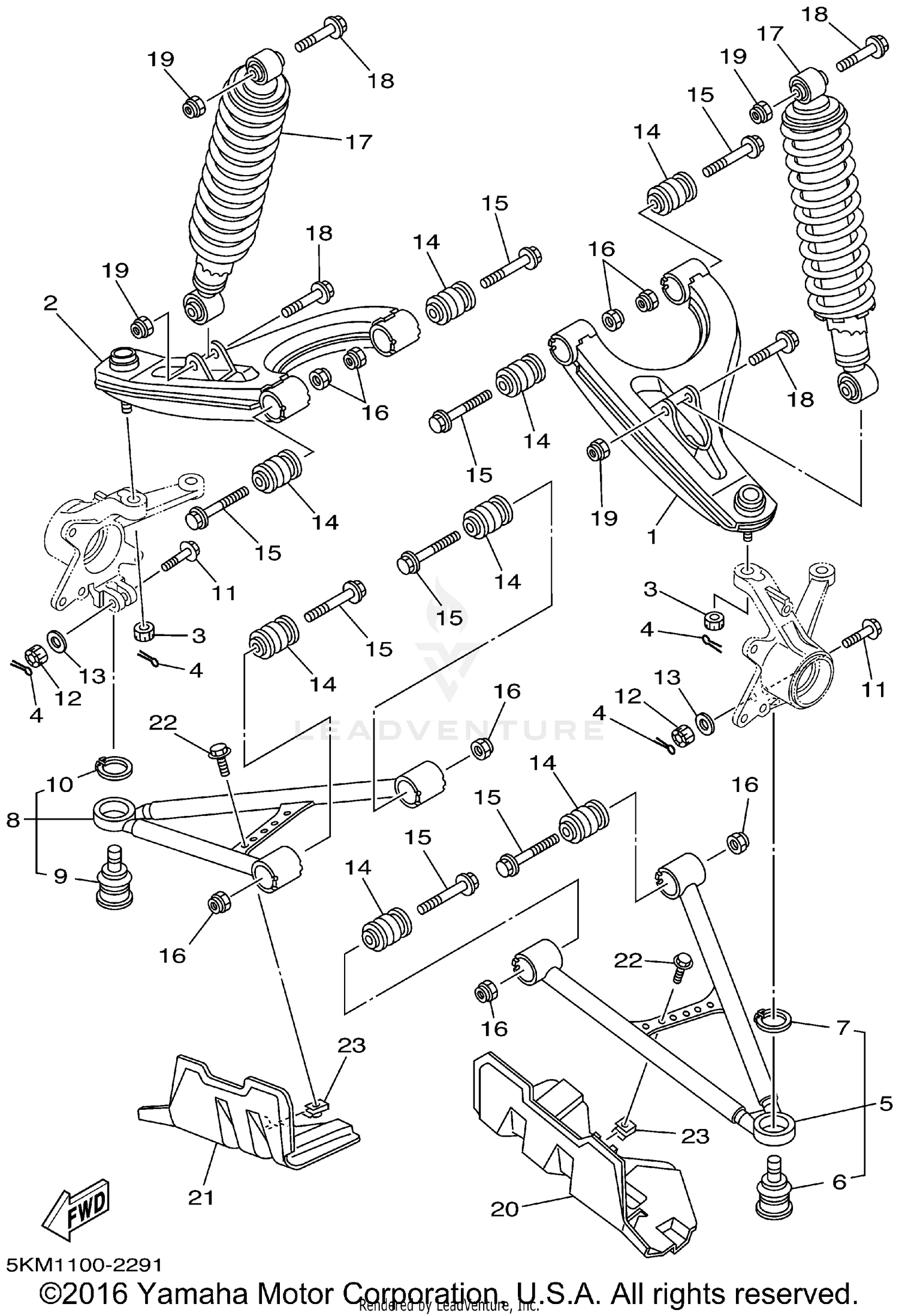 FRONT SUSPENSION WHEEL