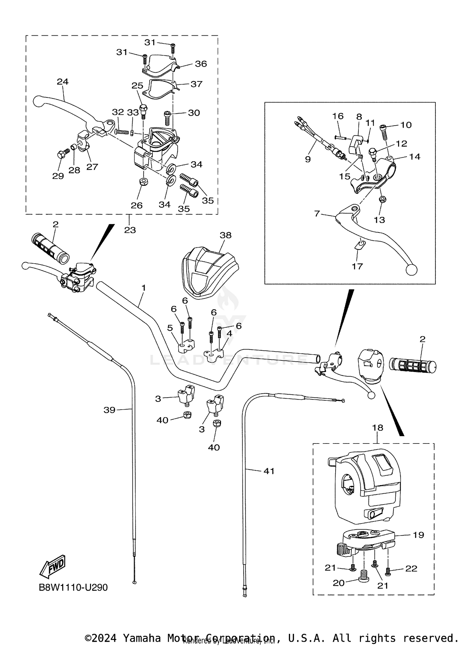 STEERING HANDLE CABLE