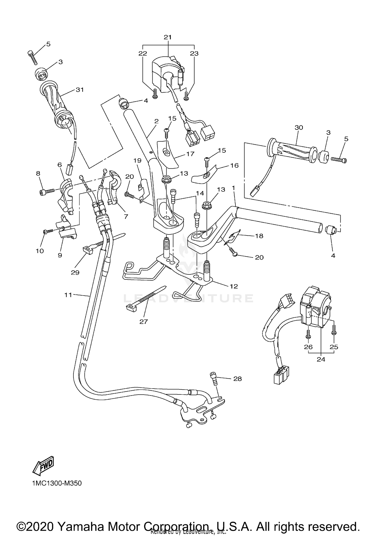 STEERING HANDLE CABLE