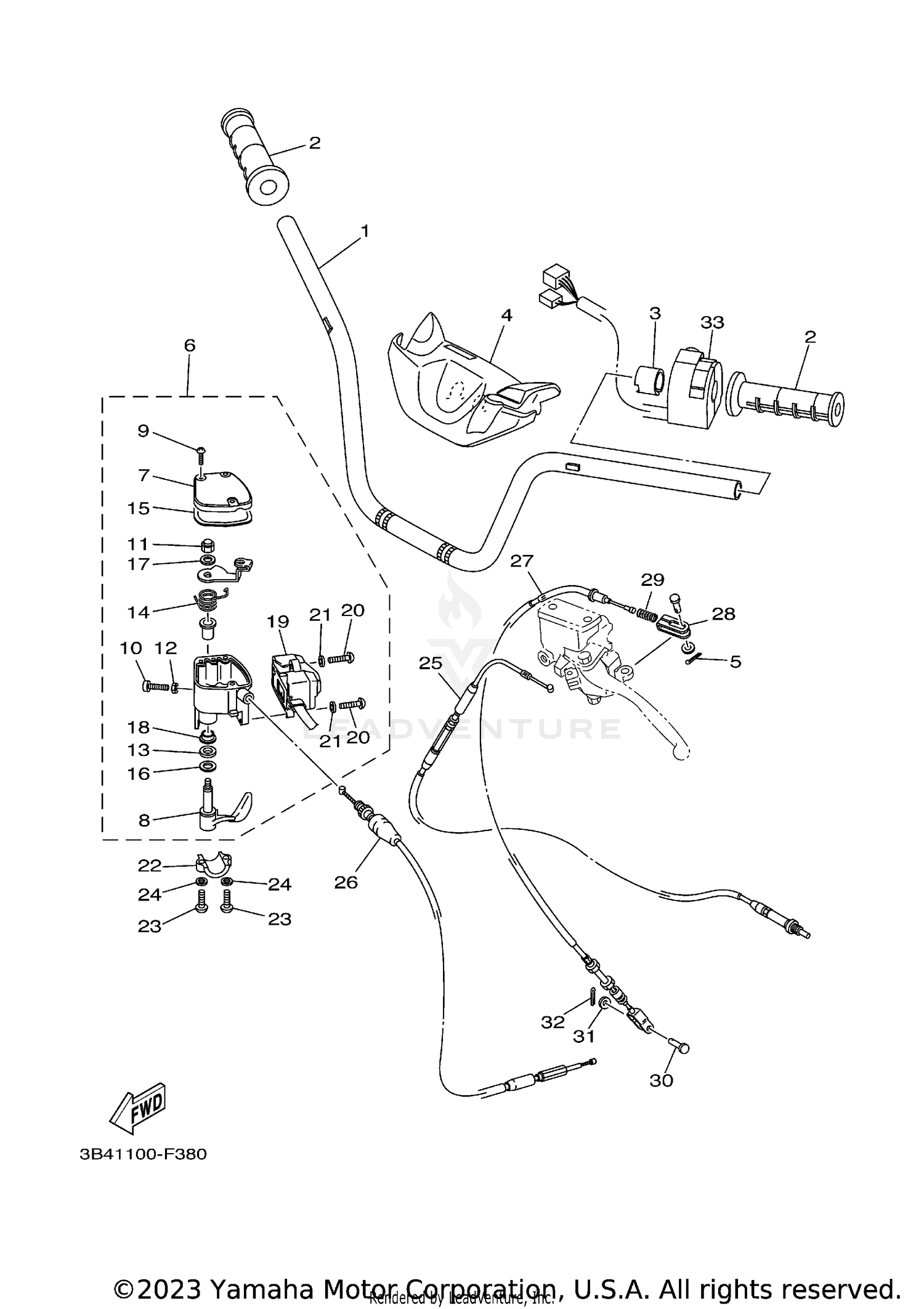 STEERING HANDLE CABLE