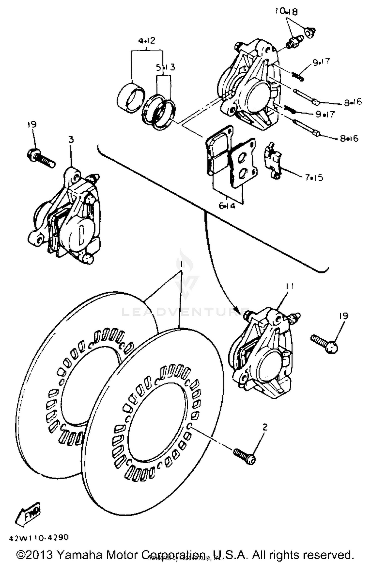 FRONT BRAKE CALIPER