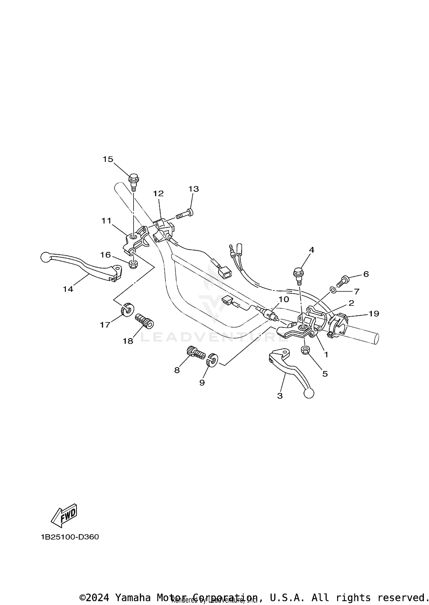 HANDLE SWITCH LEVER EY