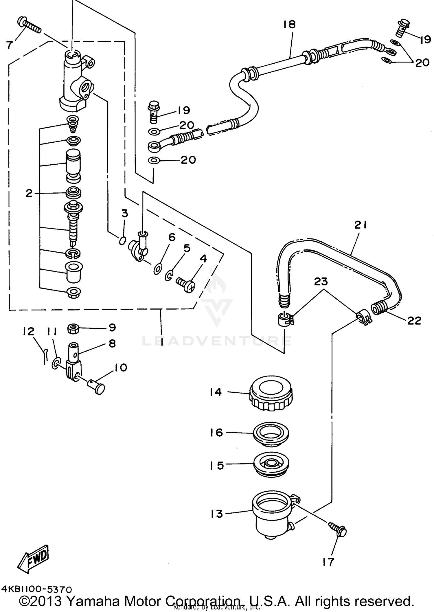 REAR MASTER CYLINDER