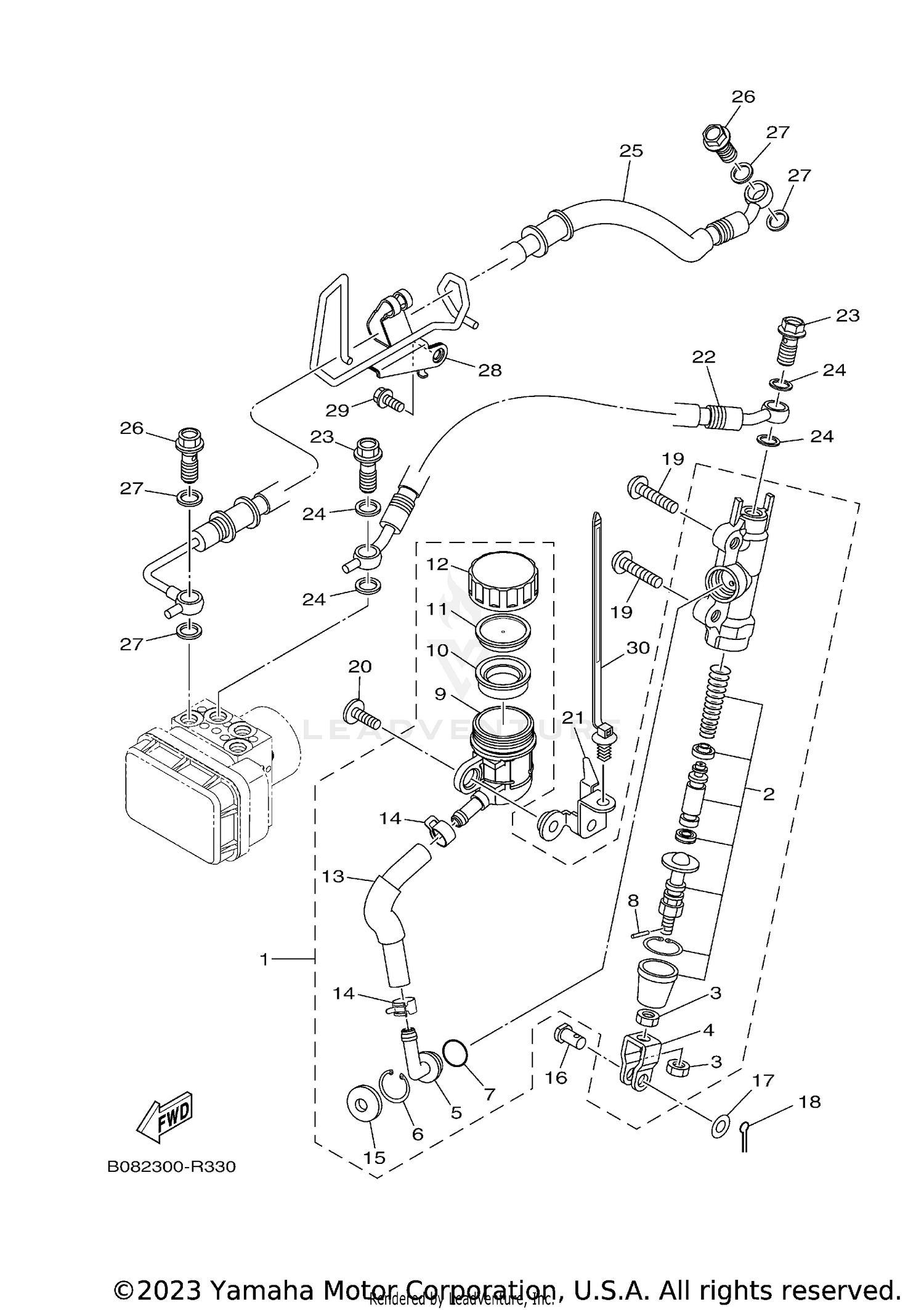 REAR MASTER CYLINDER