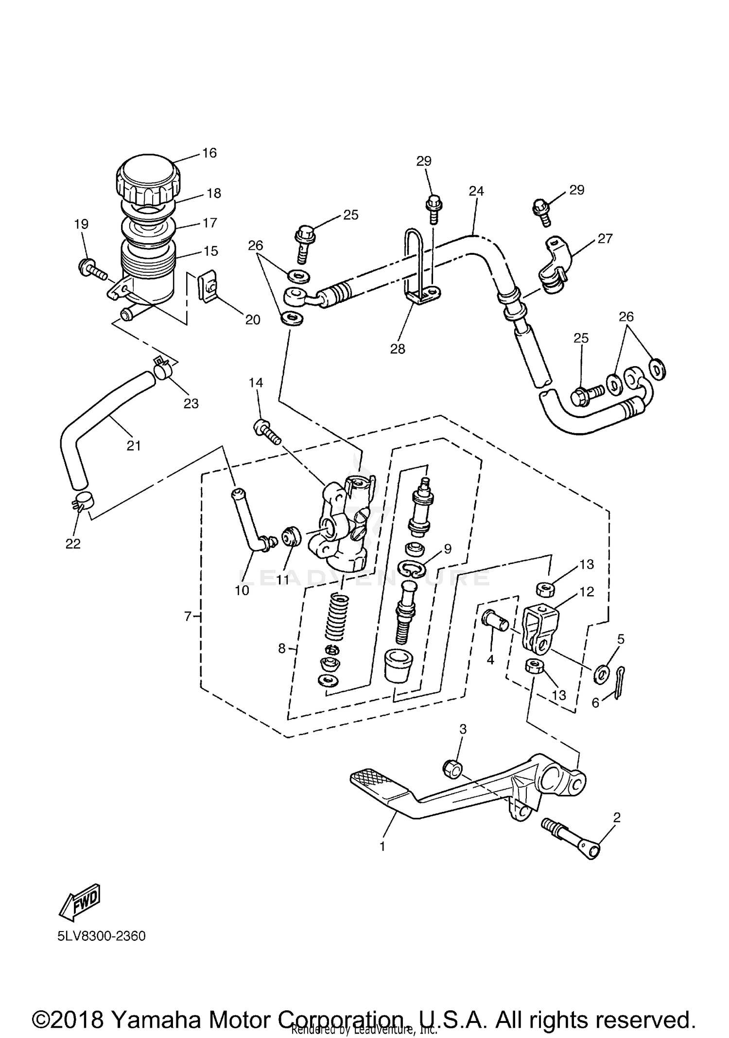 REAR MASTER CYLINDER