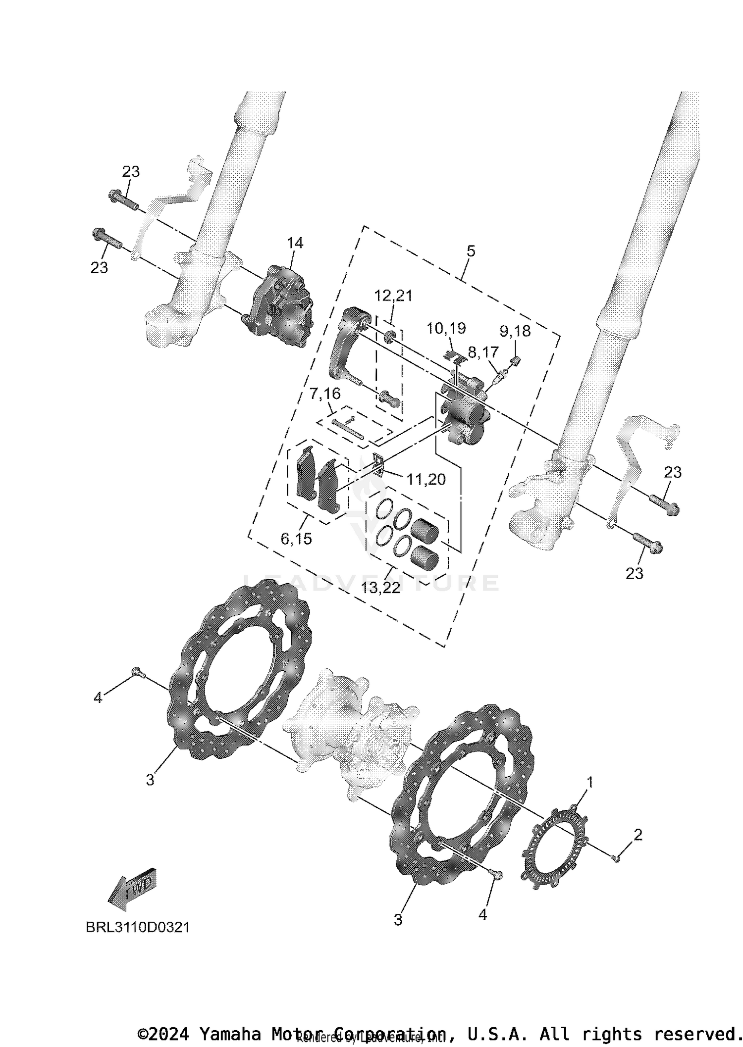 FRONT BRAKE CALIPER