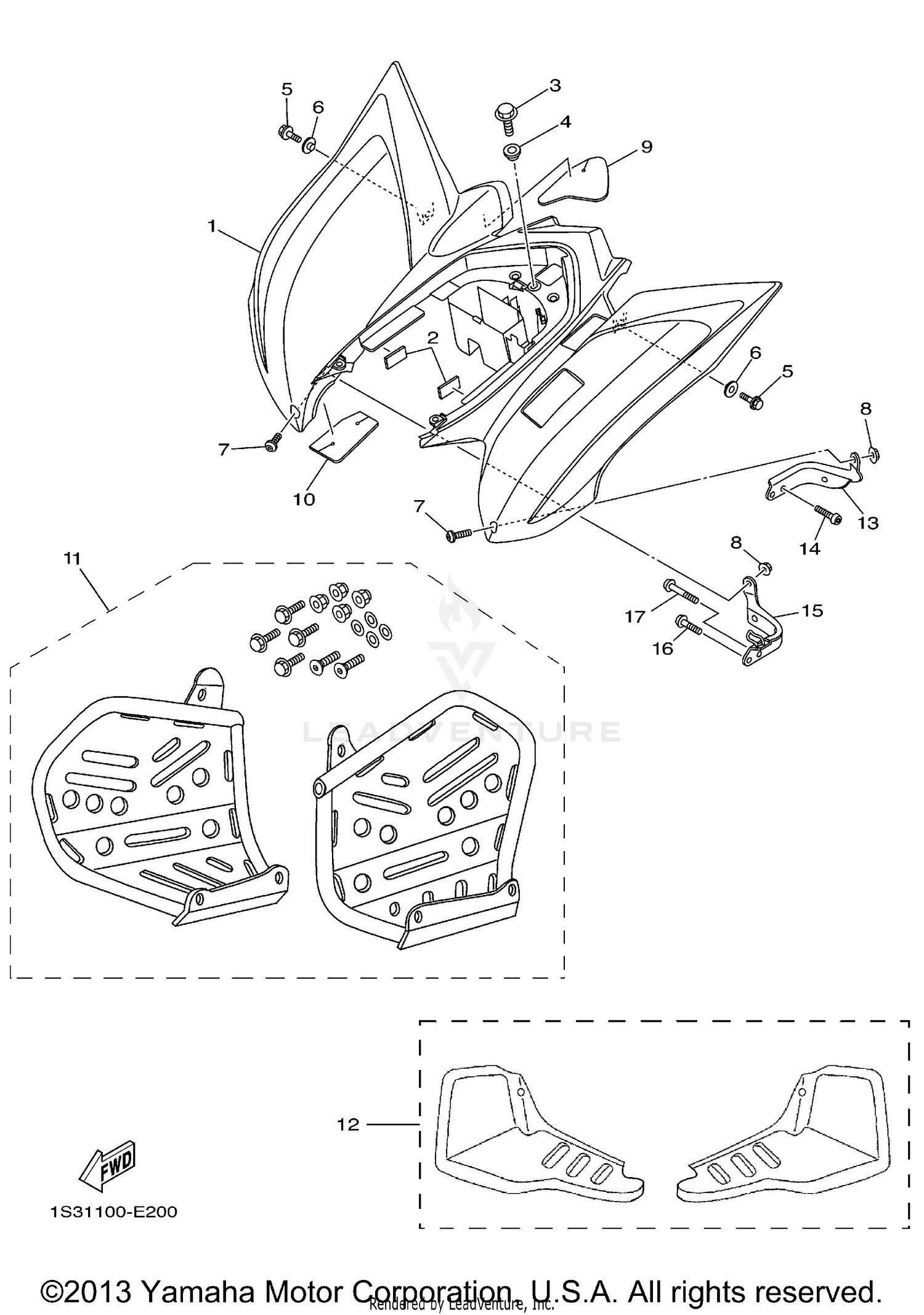 REAR FENDER FOOTWELL
