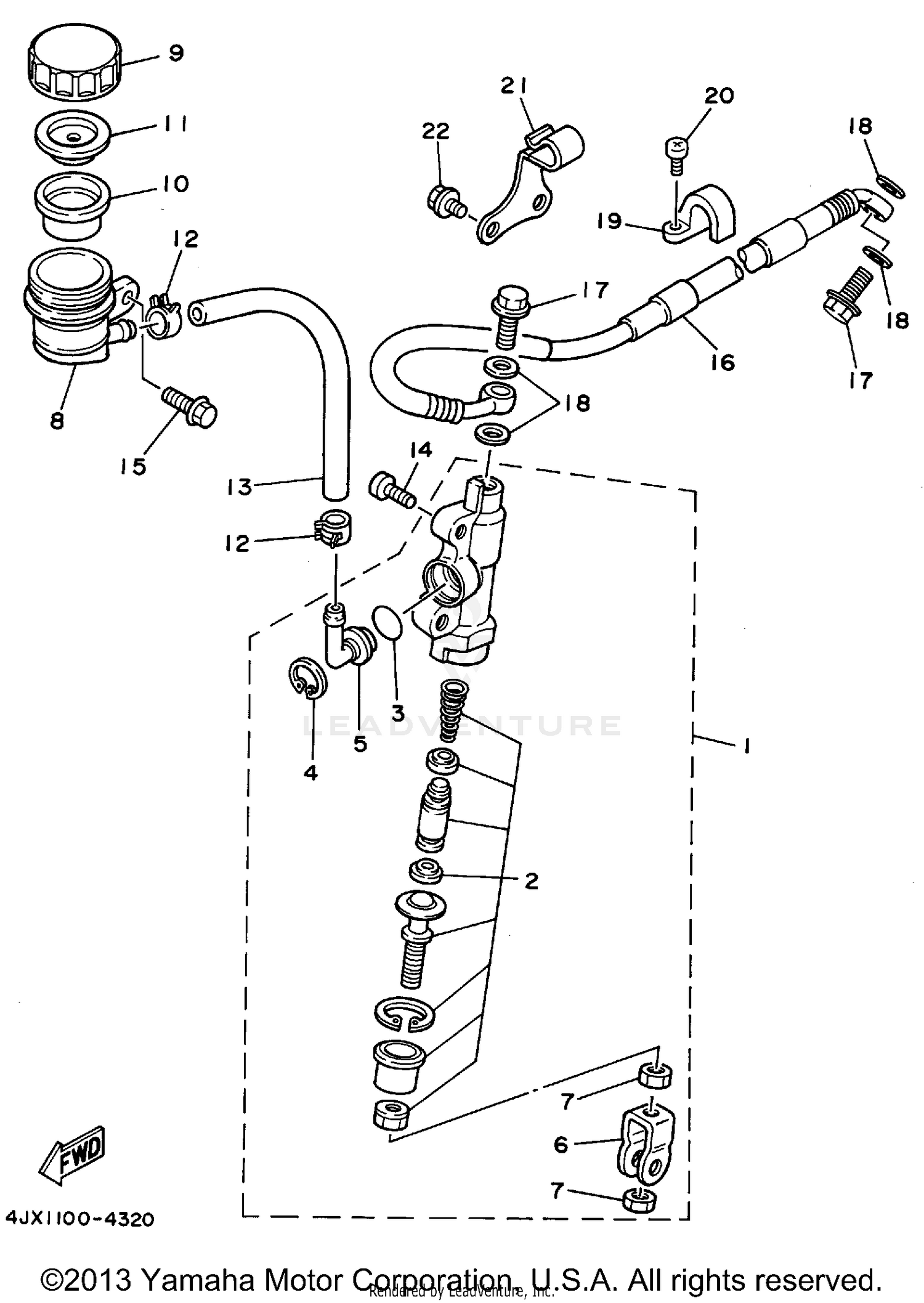 REAR MASTER CYLINDER