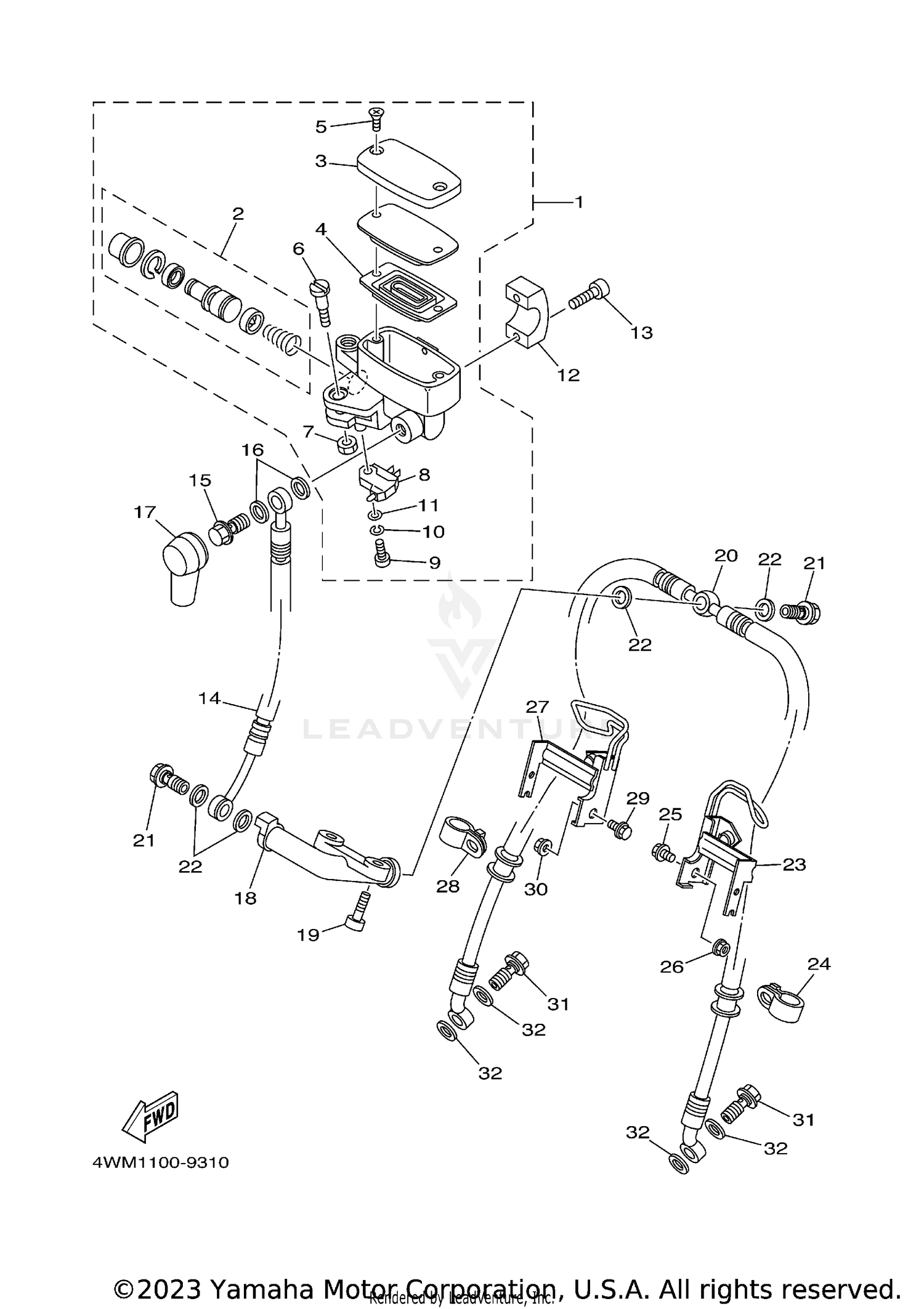 FRONT MASTER CYLINDER