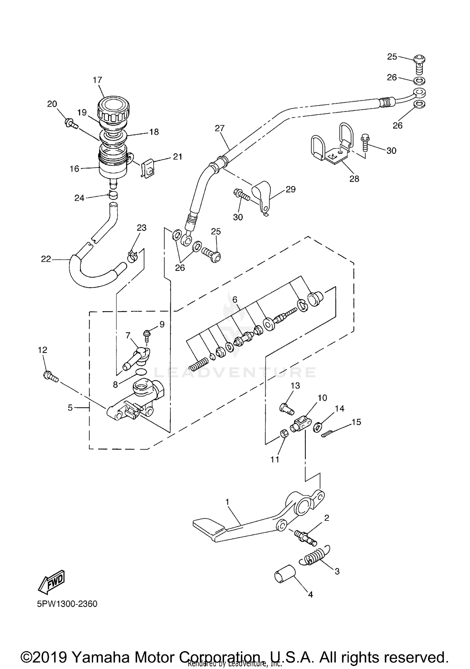 REAR MASTER CYLINDER