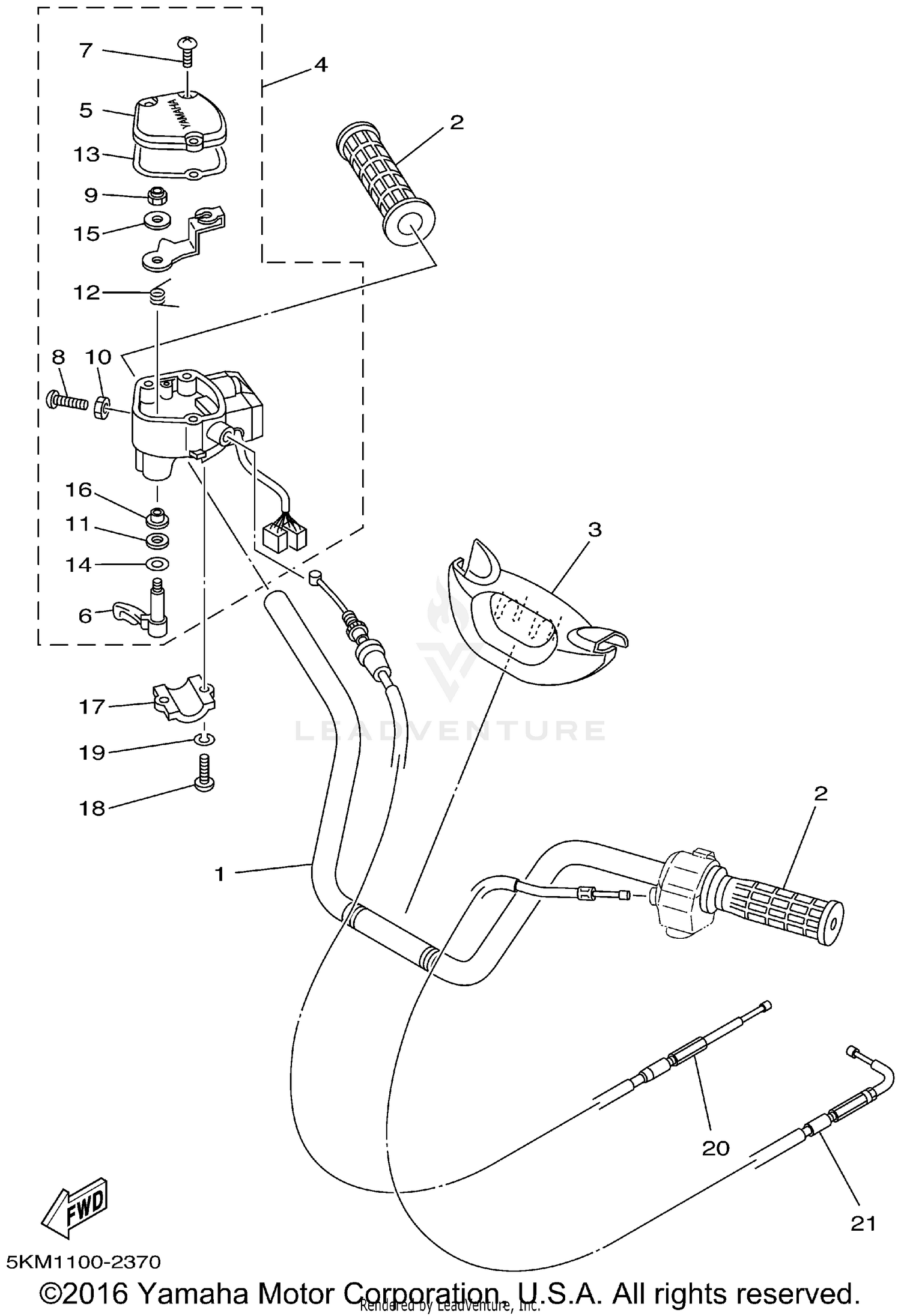 STEERING HANDLE CABLE