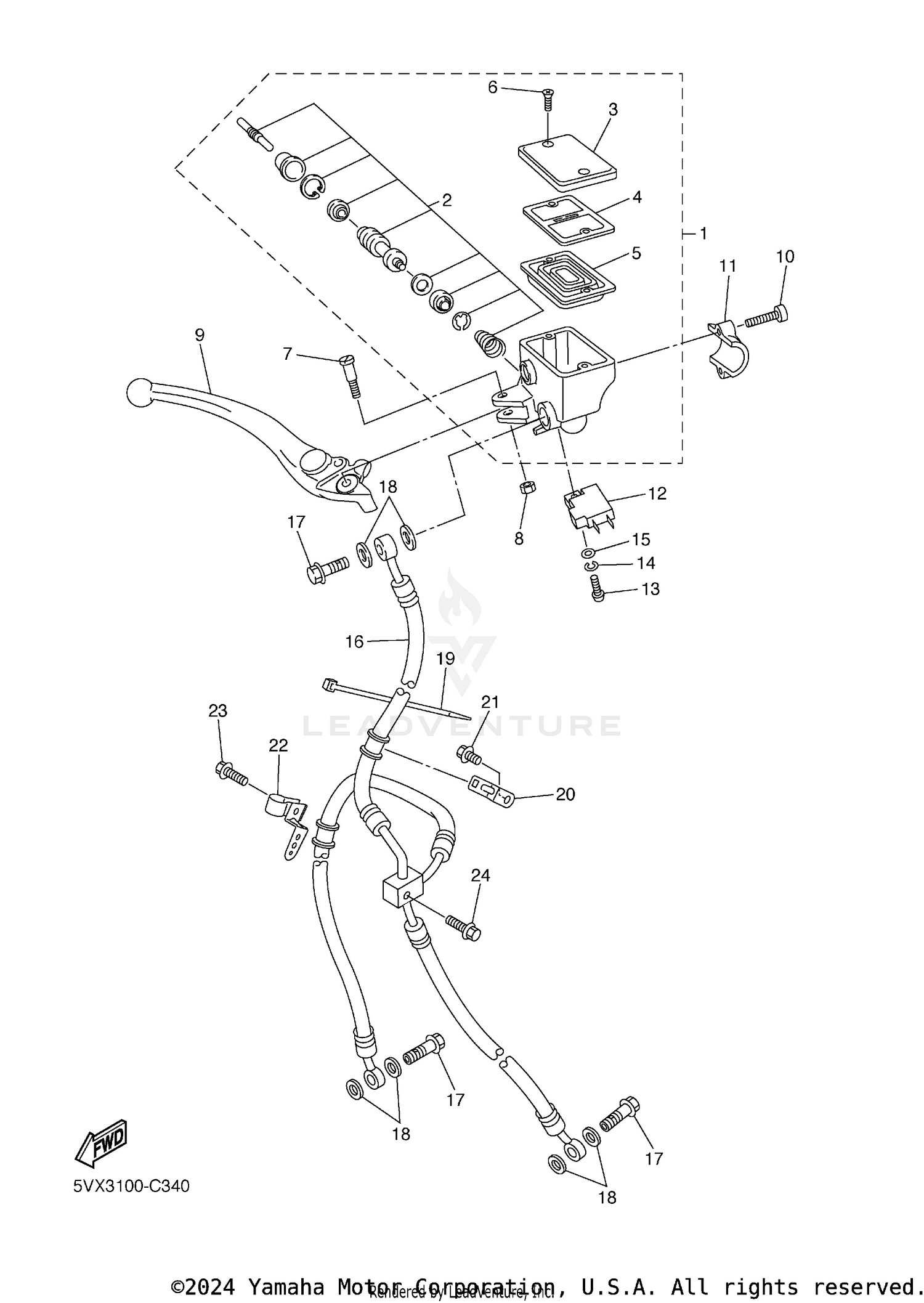 FRONT MASTER CYLINDER