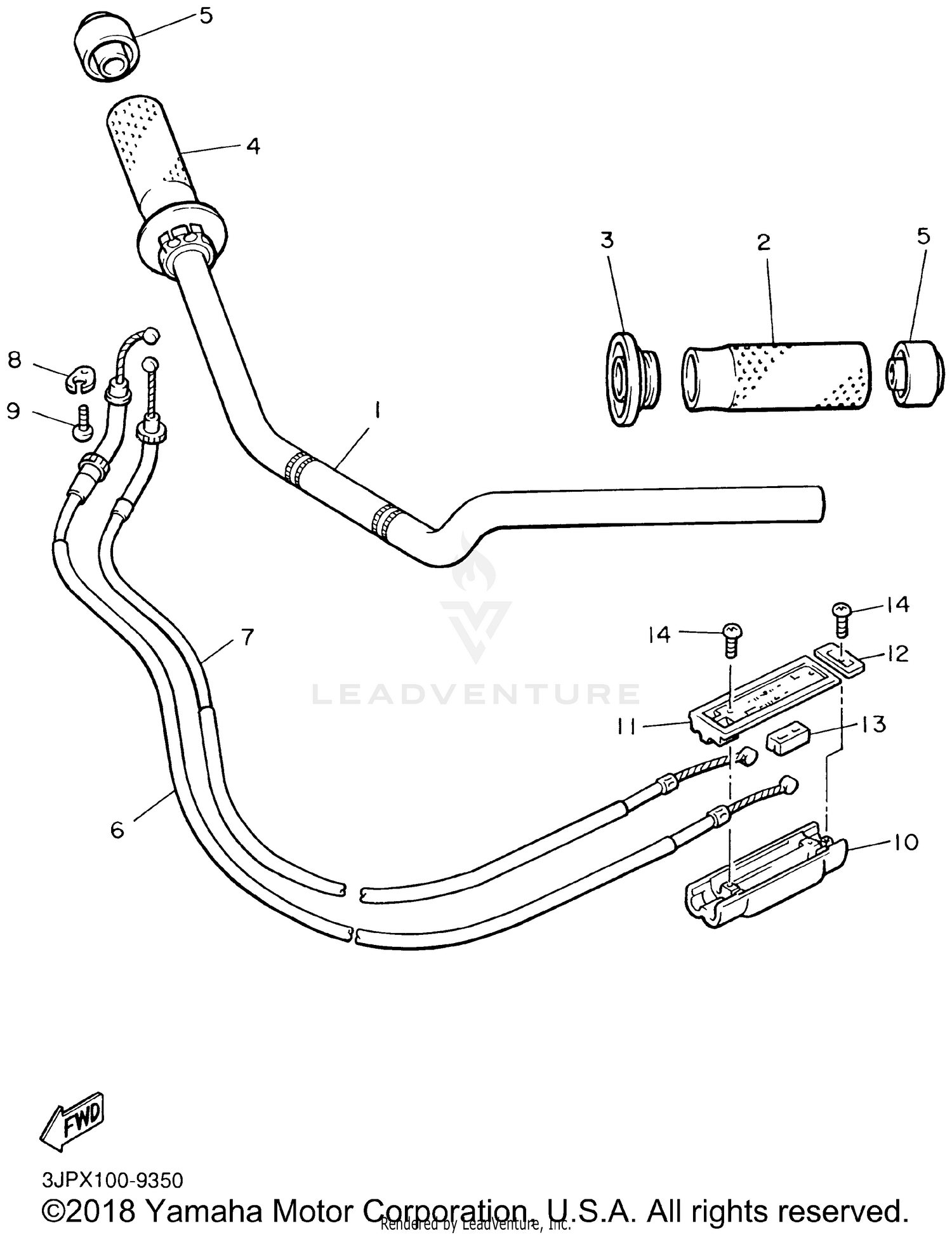 STEERING HANDLE CABLE