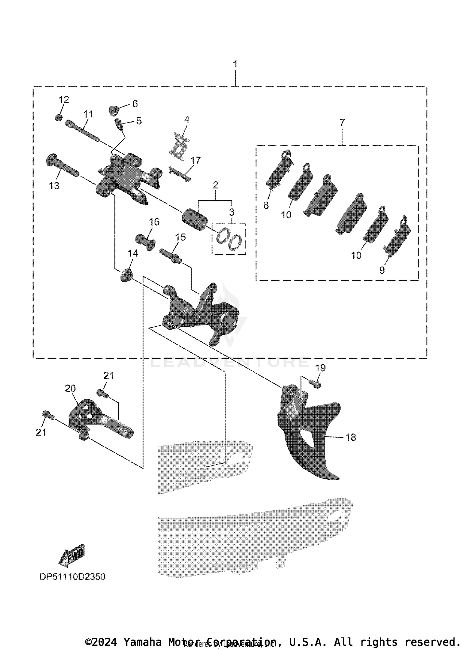 REAR BRAKE CALIPER