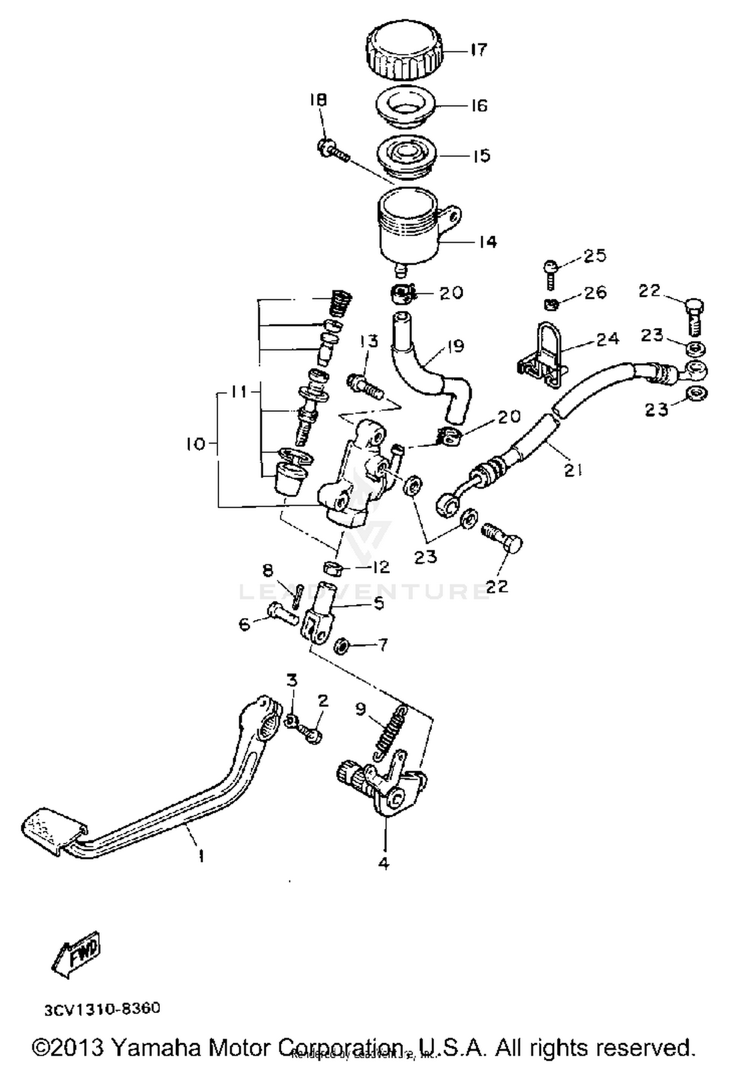 REAR MASTER CYLINDER