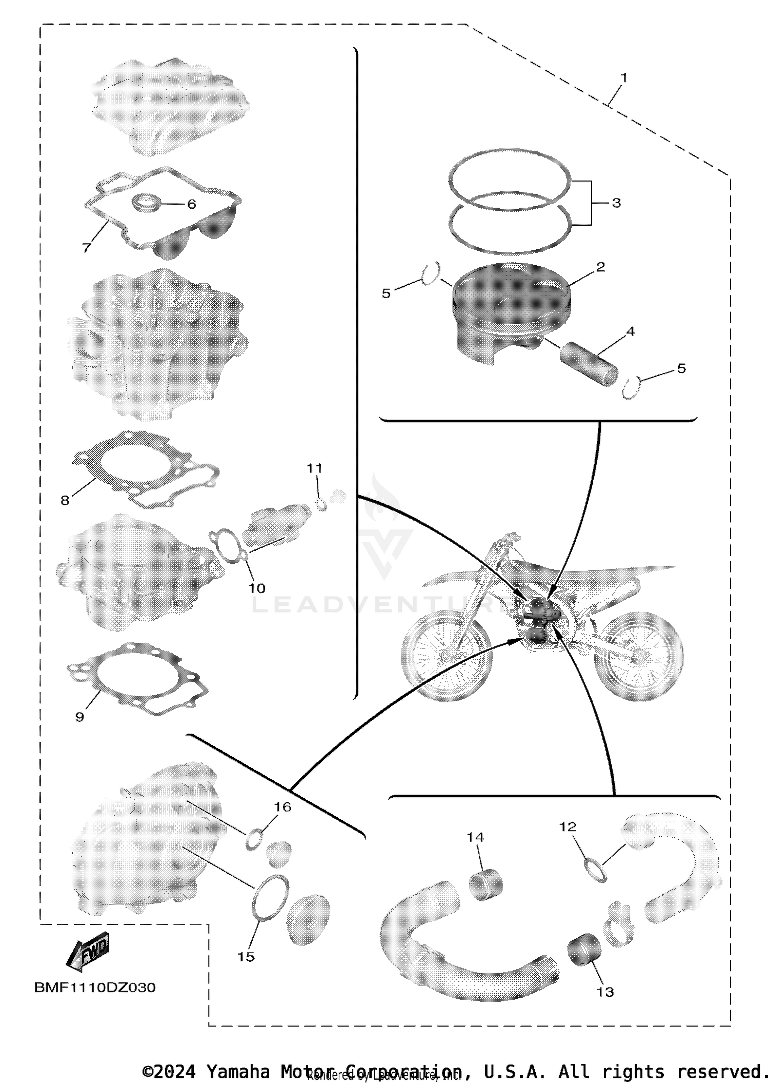 4 PISTON REBUILT KIT
